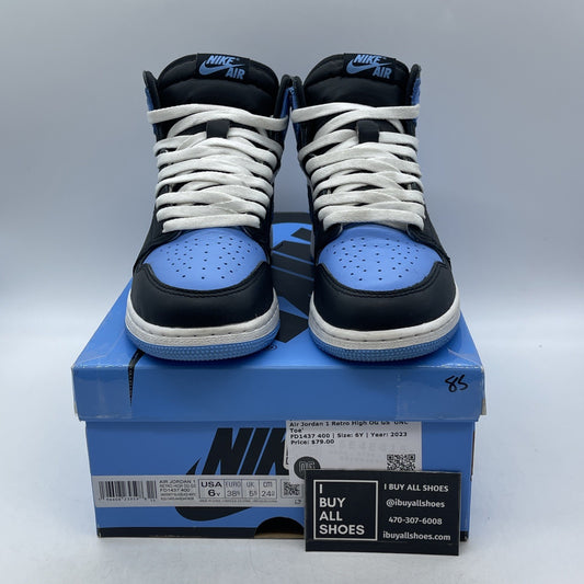 Size 6 (GS) - Air Jordan 1 High Retro OG UNC Toe (FD1437-400)