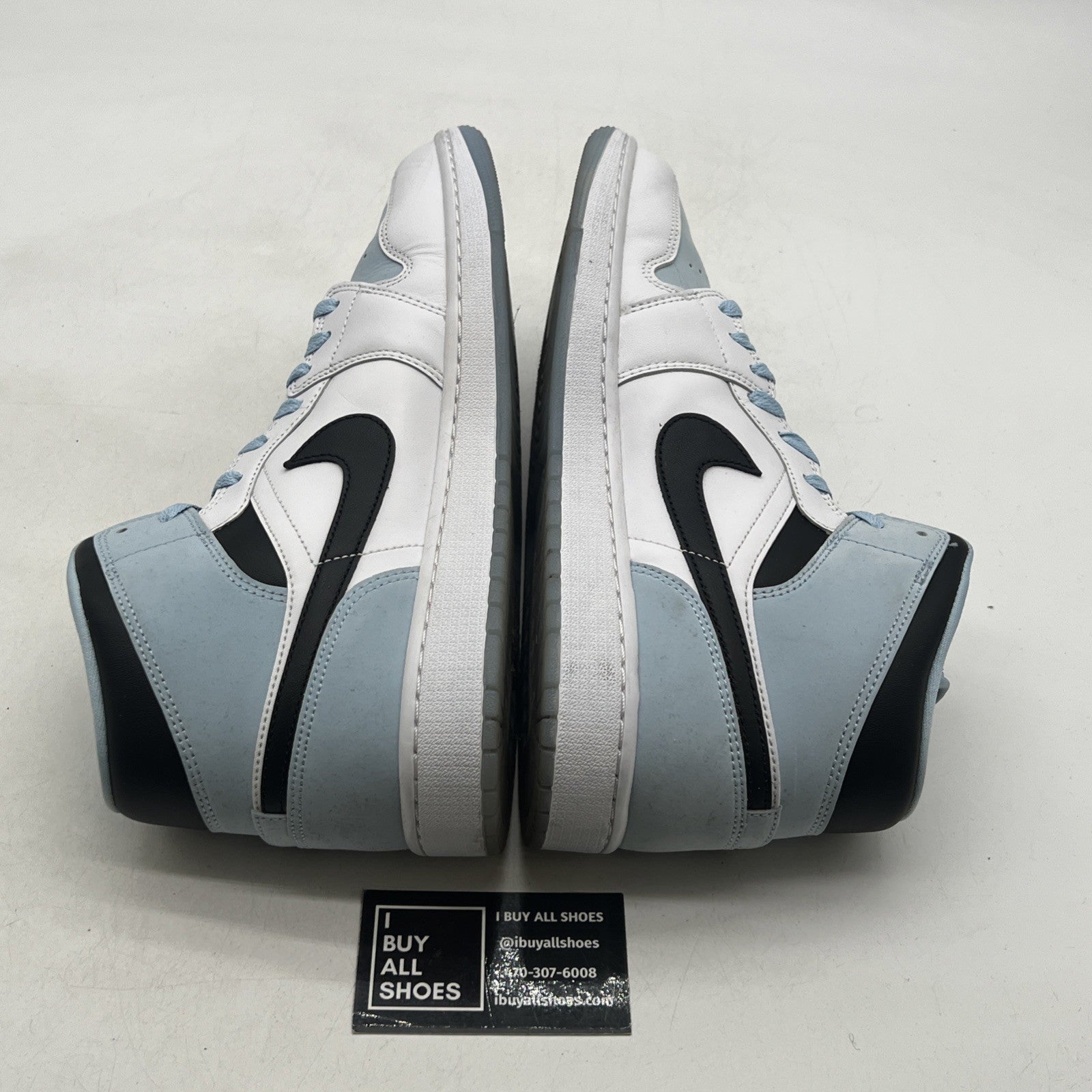 Size 12 - Air Jordan 1 Mid SE White Ice Blue (DV1308-104)
