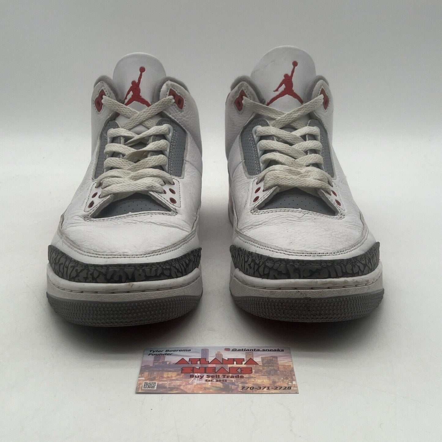 Size 11.5 - Jordan 3 Retro Mid Fire Red White Grey Leather (DN3707-160)