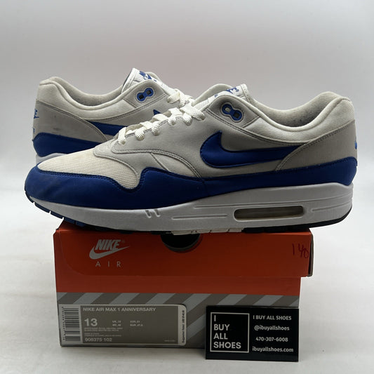 Size 13 - Nike Air Max 1 OG Anniversary 2017 Re-Release Royal (908375-102)