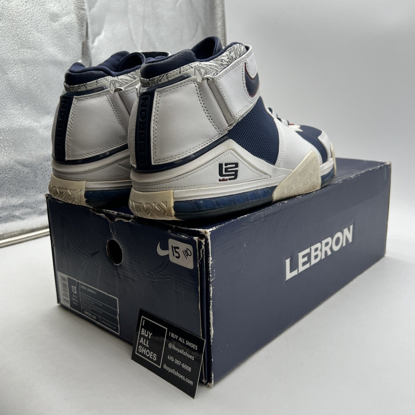 Size 13 - Nike Zoom LeBron 2 2004 USA (309378-441)