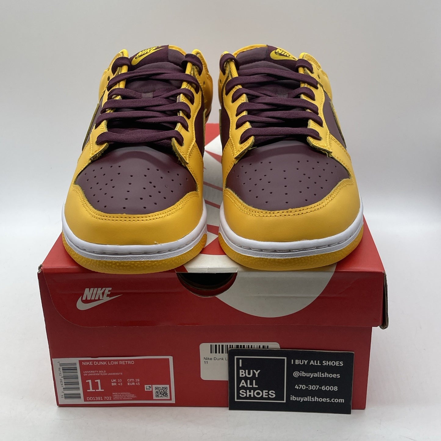 Size 11 - Nike Dunk Low Retro Arizona State Sun Devils 2022 (DD1391-702)