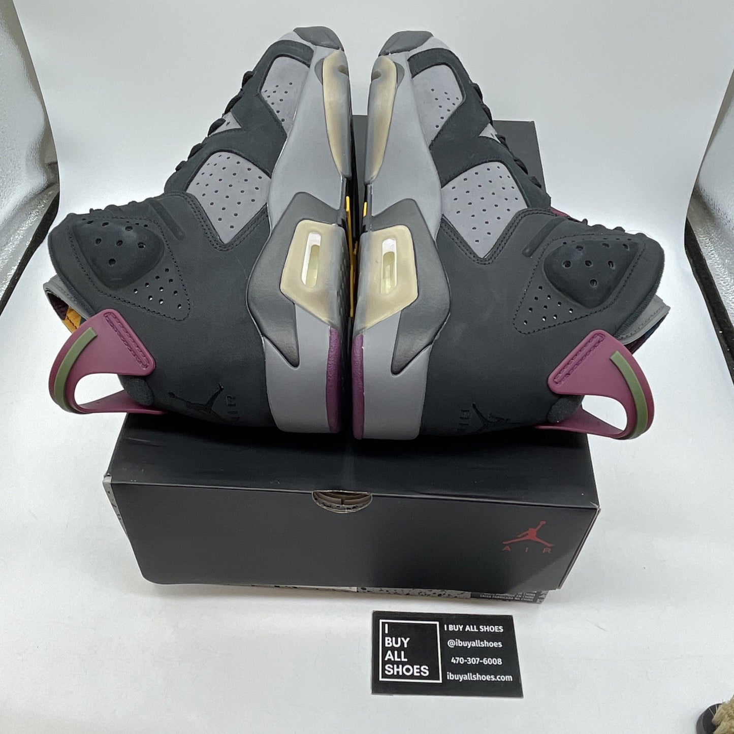 Size 10 - Jordan 6 Bordeaux Black Grey Purple Suede (CT8529-063)