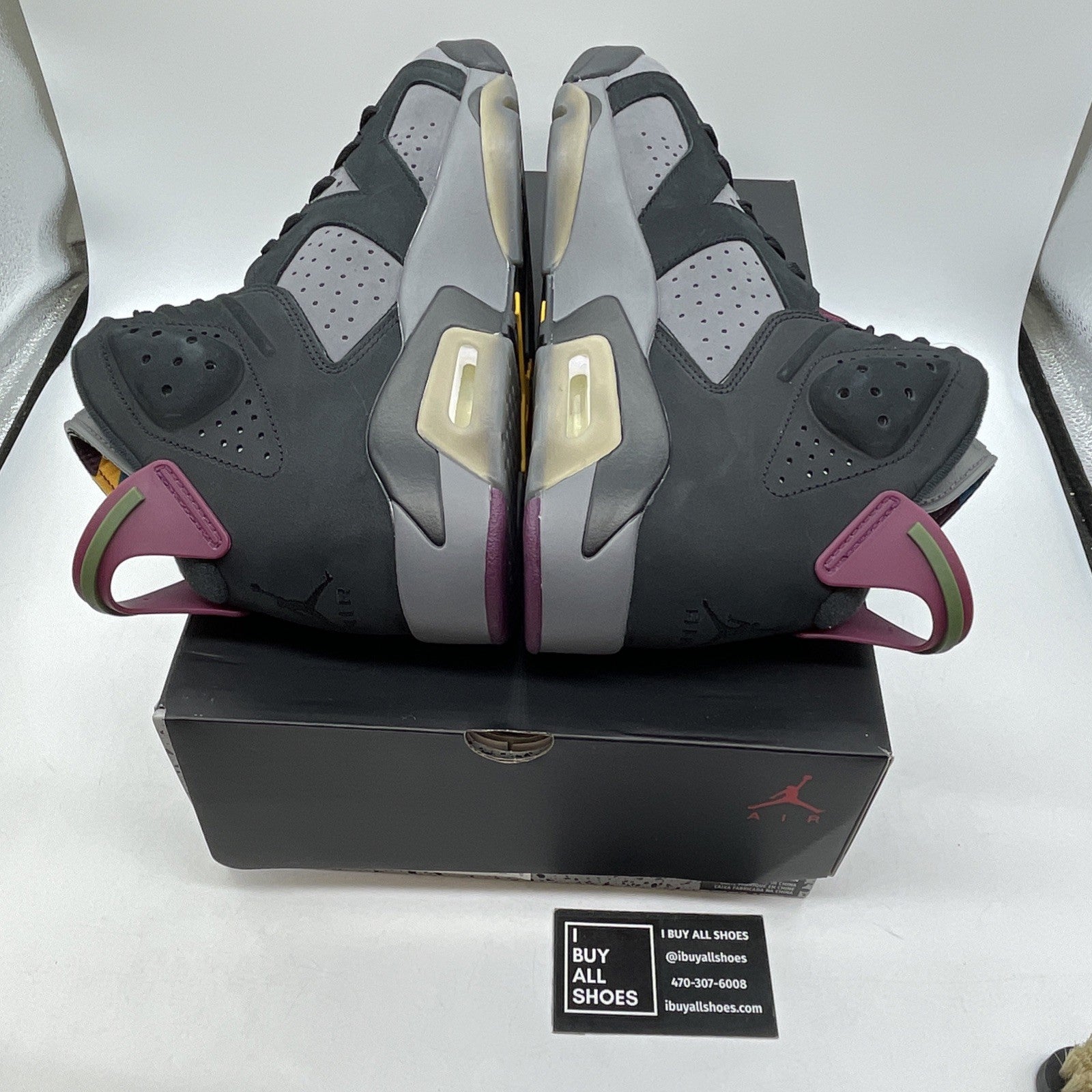 Size 10 - Jordan 6 Bordeaux Black Grey Purple Suede (CT8529-063)