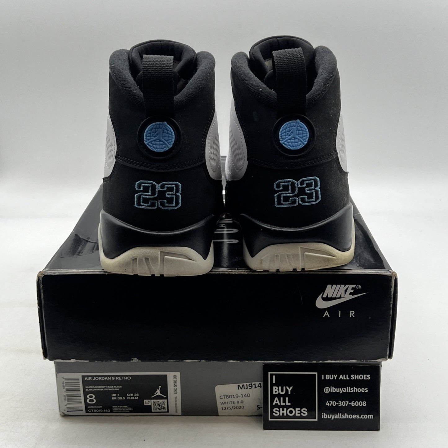 Size 8 - Air Jordan 9 Retro University Blue 2020 (CT8019-140)