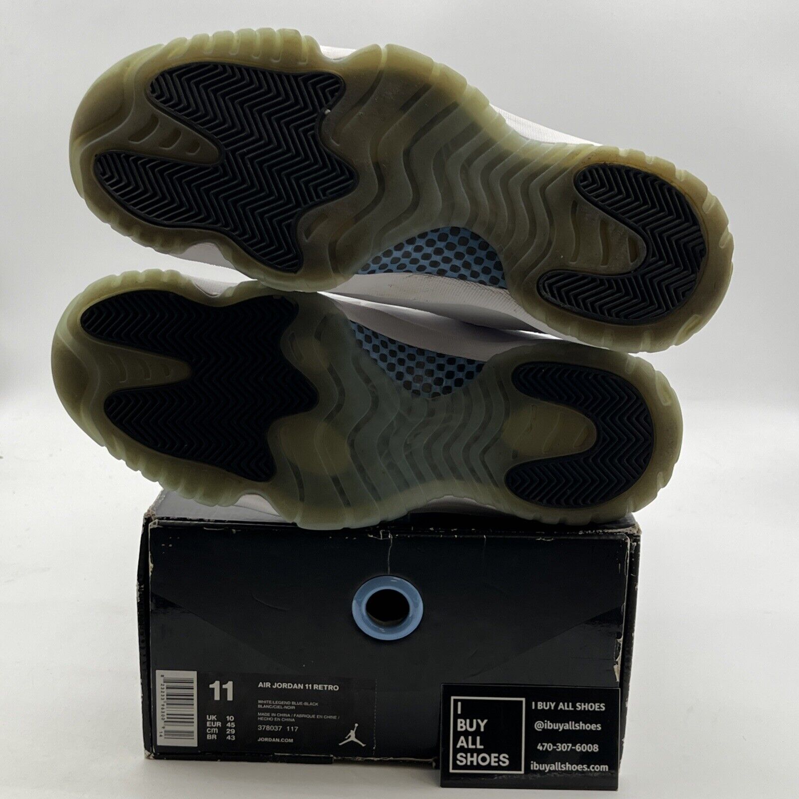 Size 11 - Air Jordan 11 Retro High Legend Blue (378037-117)