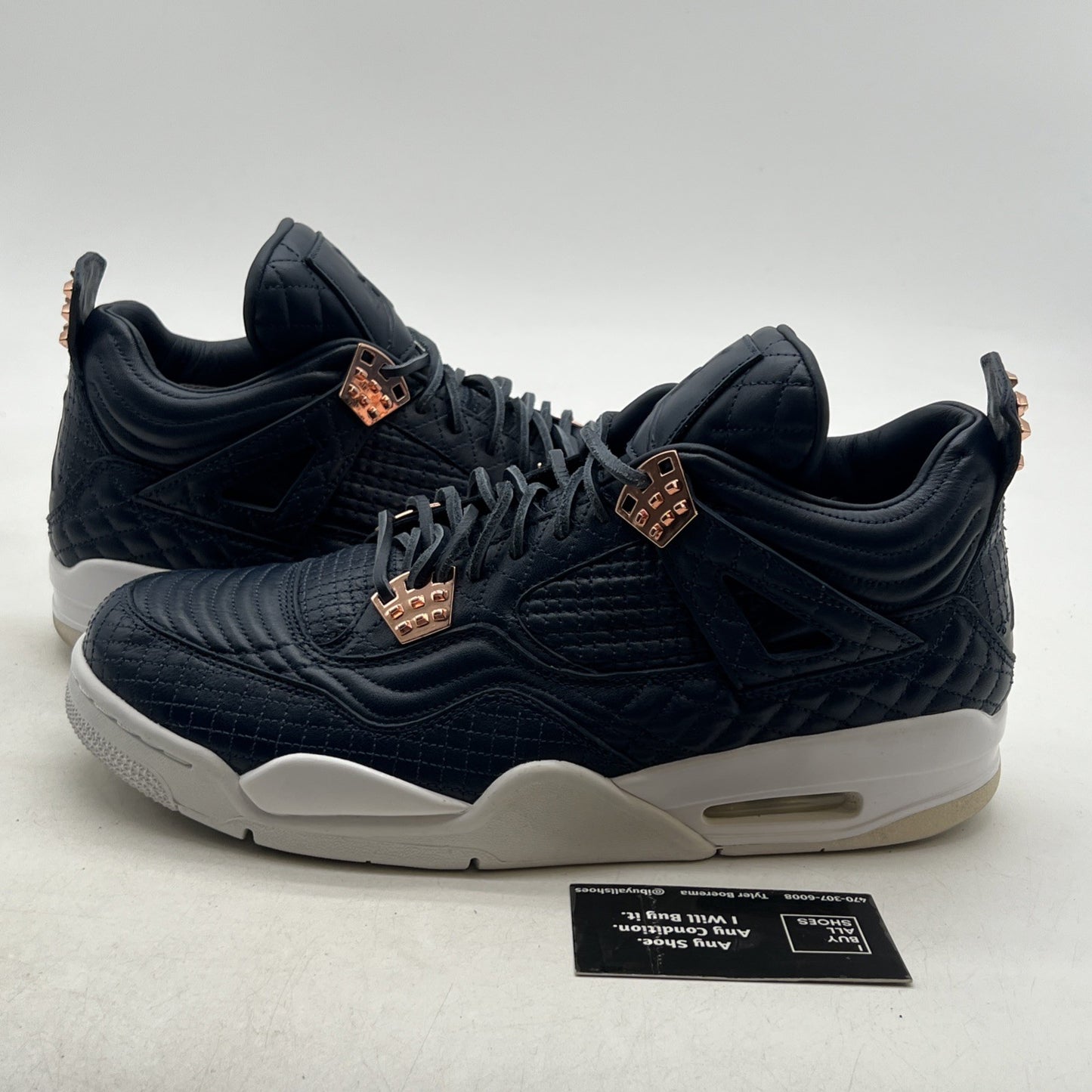 Size 11 - Air Jordan 4 Retro Premium Obsidian (819139-402)