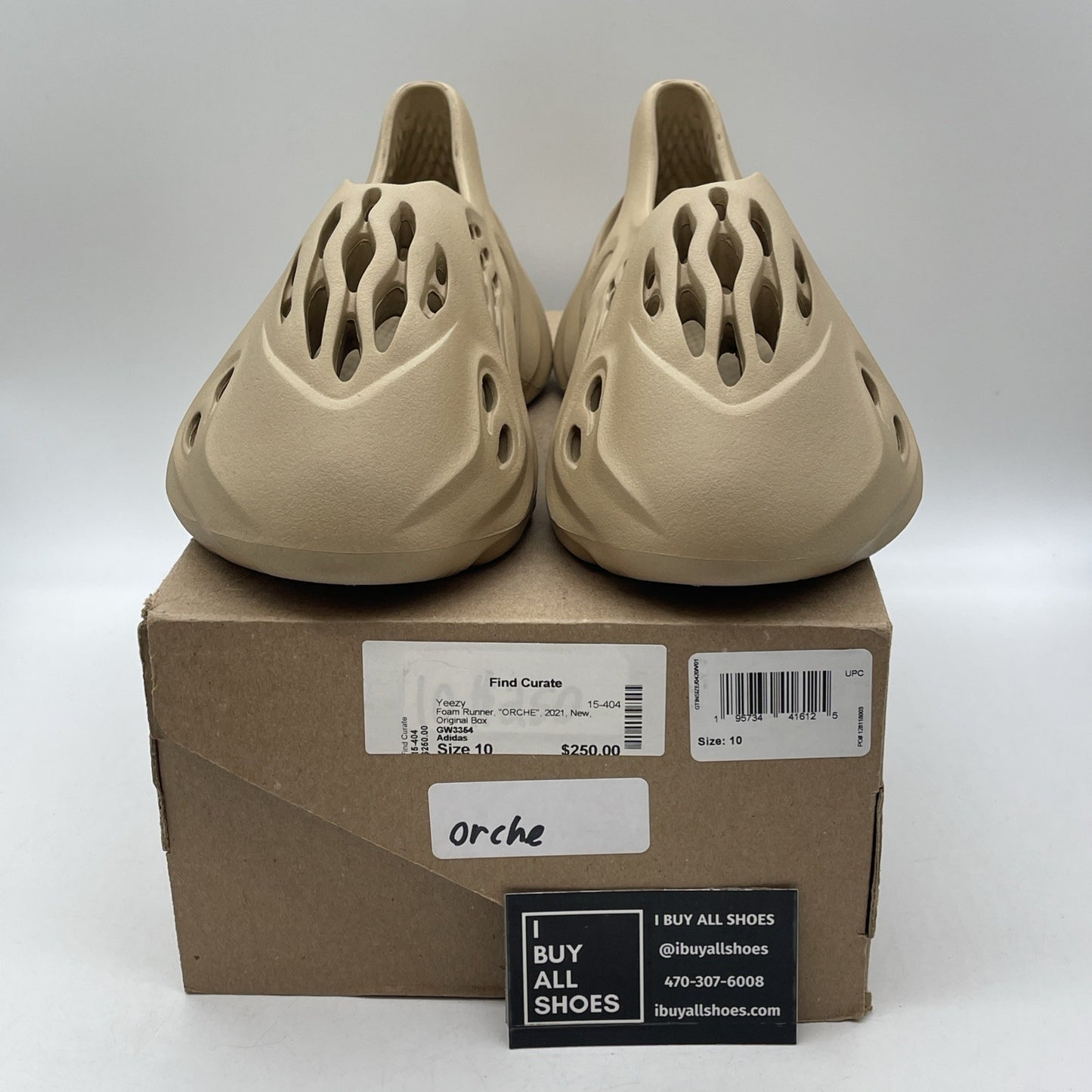 Size 10 - adidas Yeezy Foam RNNR Ochre Brown (6733)