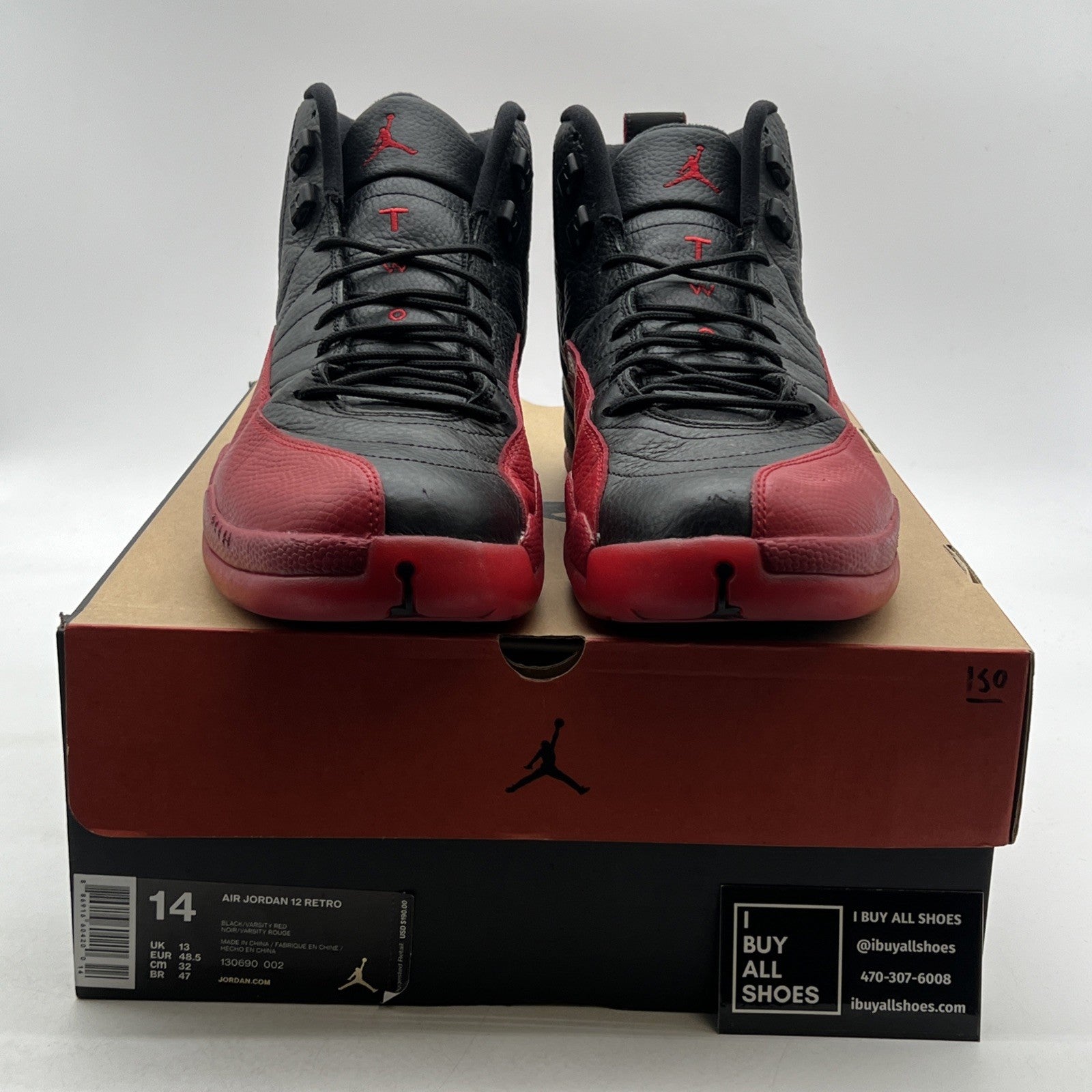 Size 14 - Air Jordan 12 Retro Mid Flu Game (130690-002)