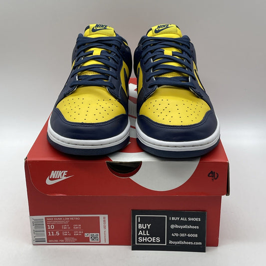 Size 10 - Nike Dunk Low Michigan 2021 (DD1391-700)