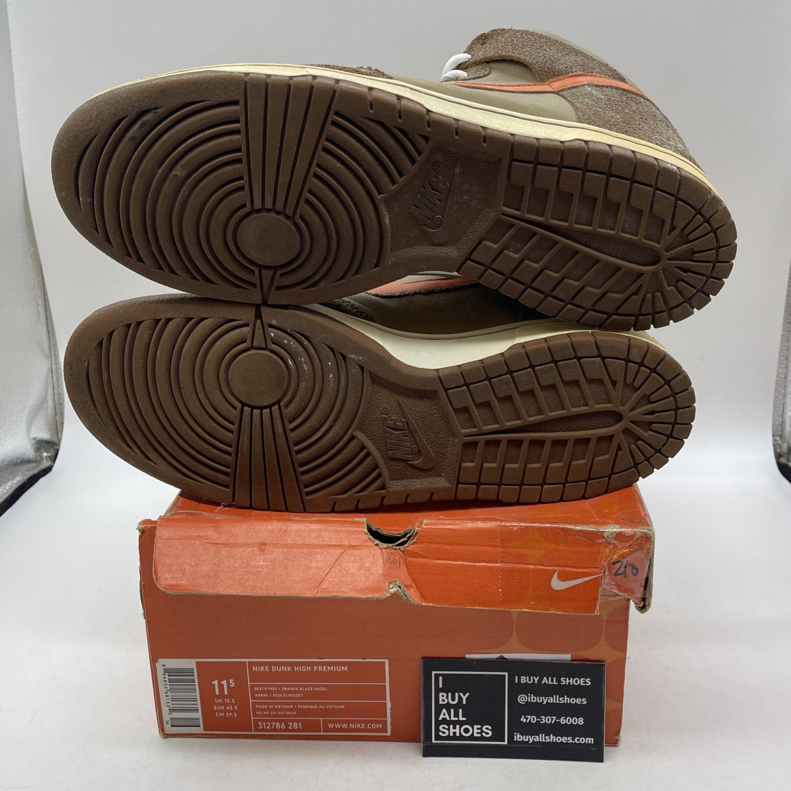 Size 11.5 - Nike Fantastic 4 x Dunk Premium High The Thing (312786-281)