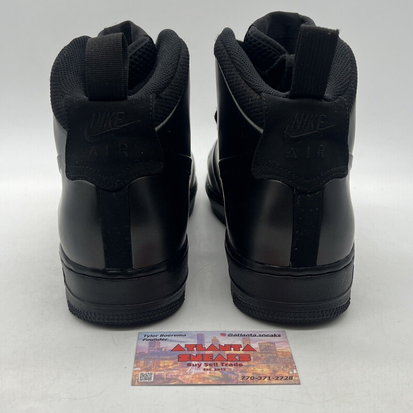 Size 10 - Nike Air Force 1 Foamposite Cup Triple Black (AH6771-001)