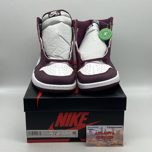 Size 12 - Jordan 1 Retro High OG Bordeaux Brand New Og All