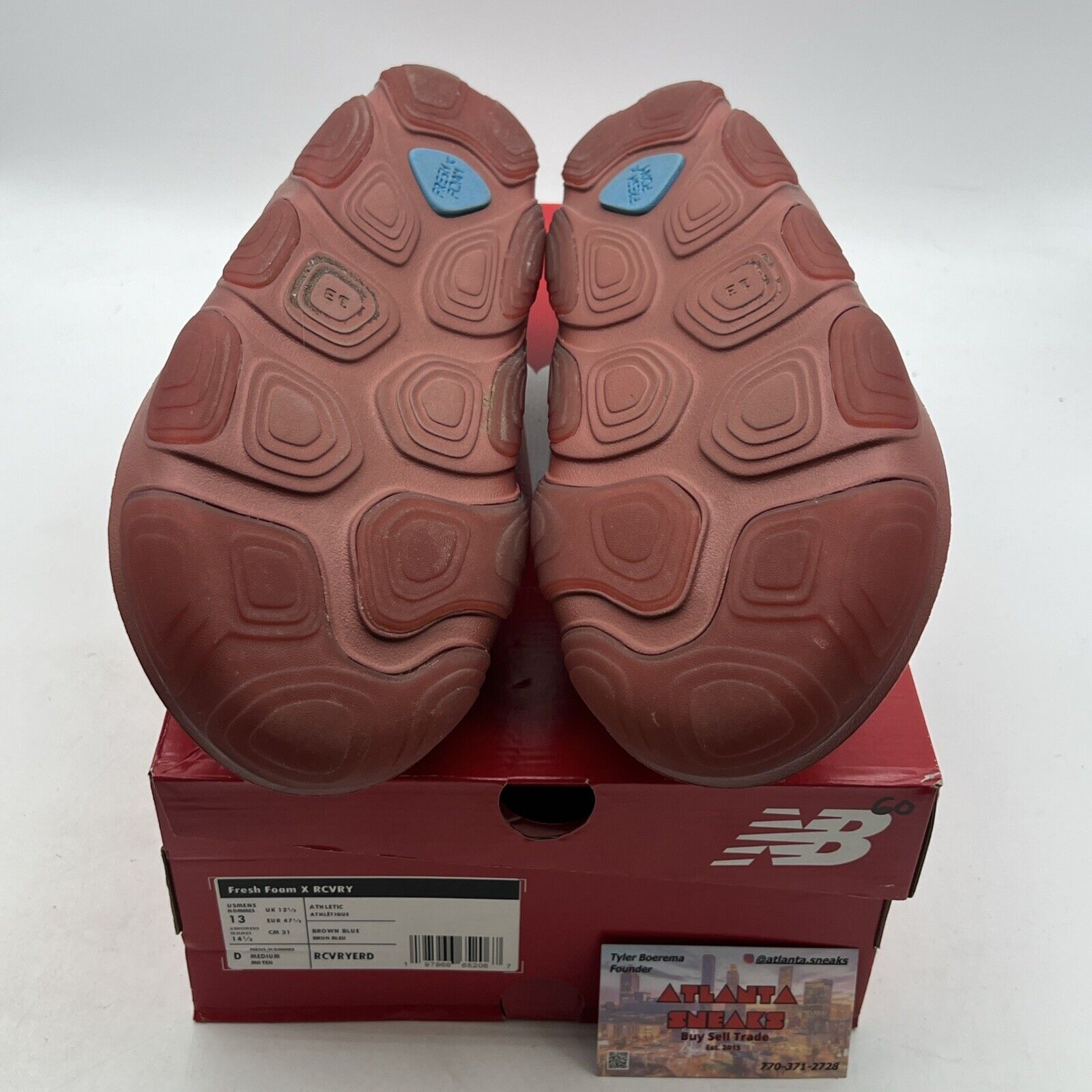 Size 13 - New Balance Fresh Foam X RCVRY Tamarind with Spice Blue Yeezy Comfort
