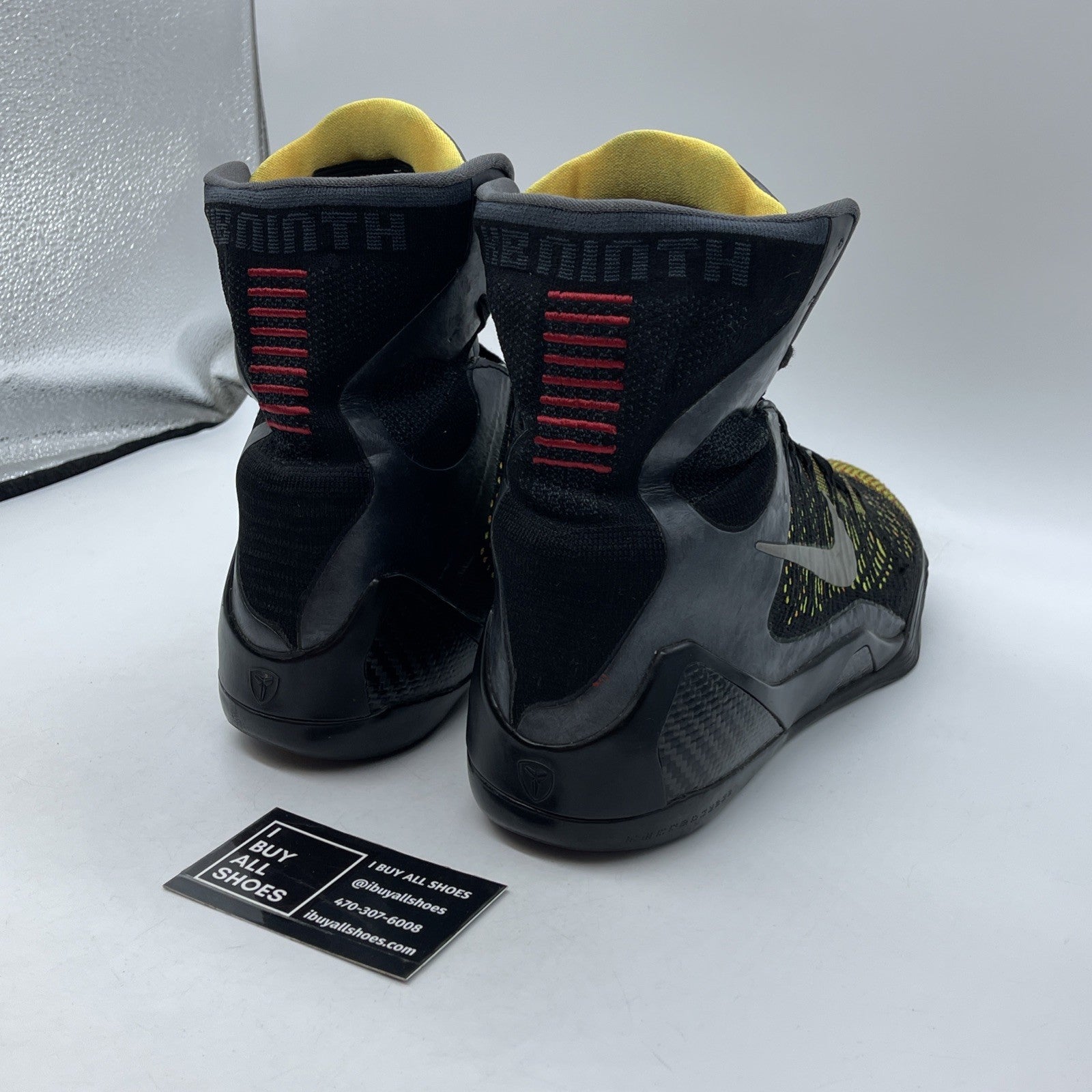 Size 9.5 - Nike Kobe 9 Elite Inspiration Black Yellow Suede (630847-004)
