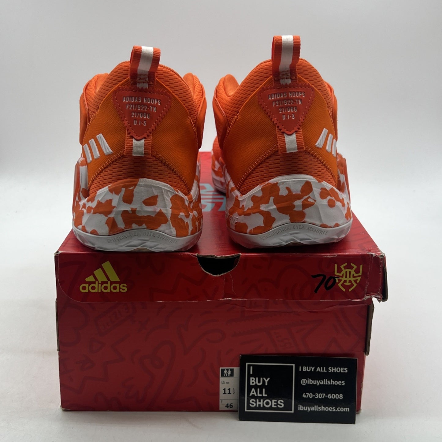 Size 11.5 - adidas D.O.N. Issue 3 Team Orange (GW7893)