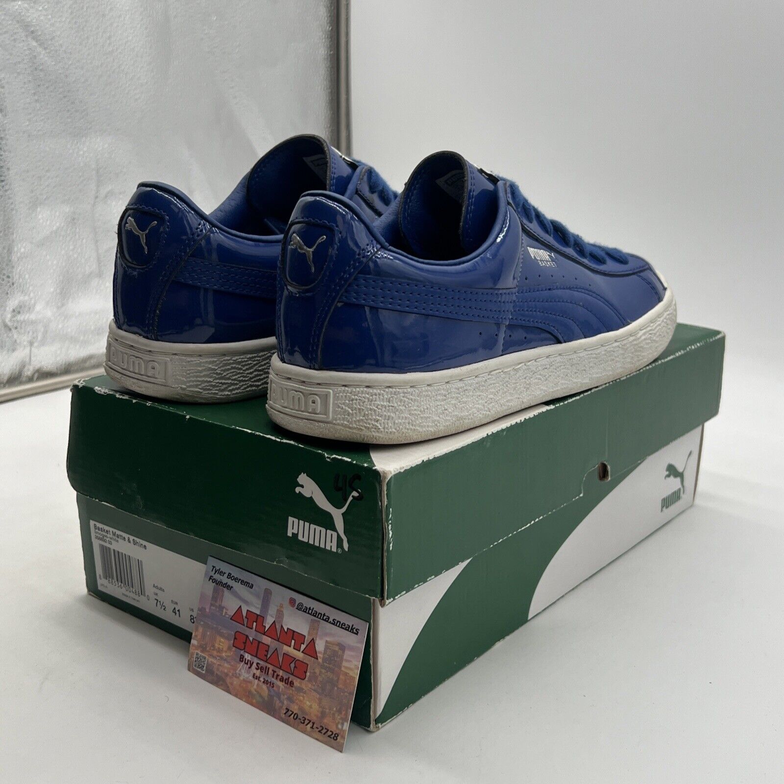 Size 8.5 - PUMA Basket Matte & Shine - Limoges (357892-03)