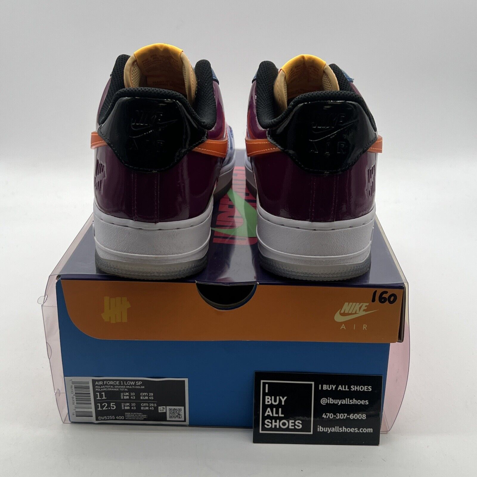 Size 11 - Nike Undefeated x Air Force 1 Low Total Orange (DV5255-400)