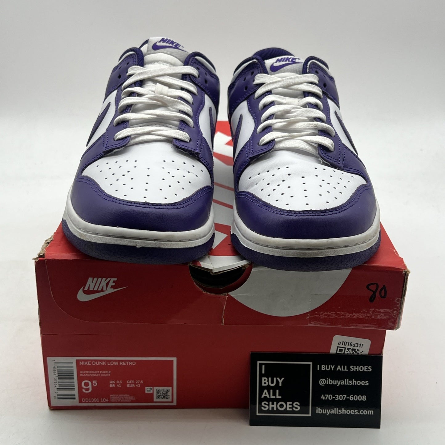 Size 9.5 - Nike Dunk Low Retro Court Purple 2022 (DD1391-104)
