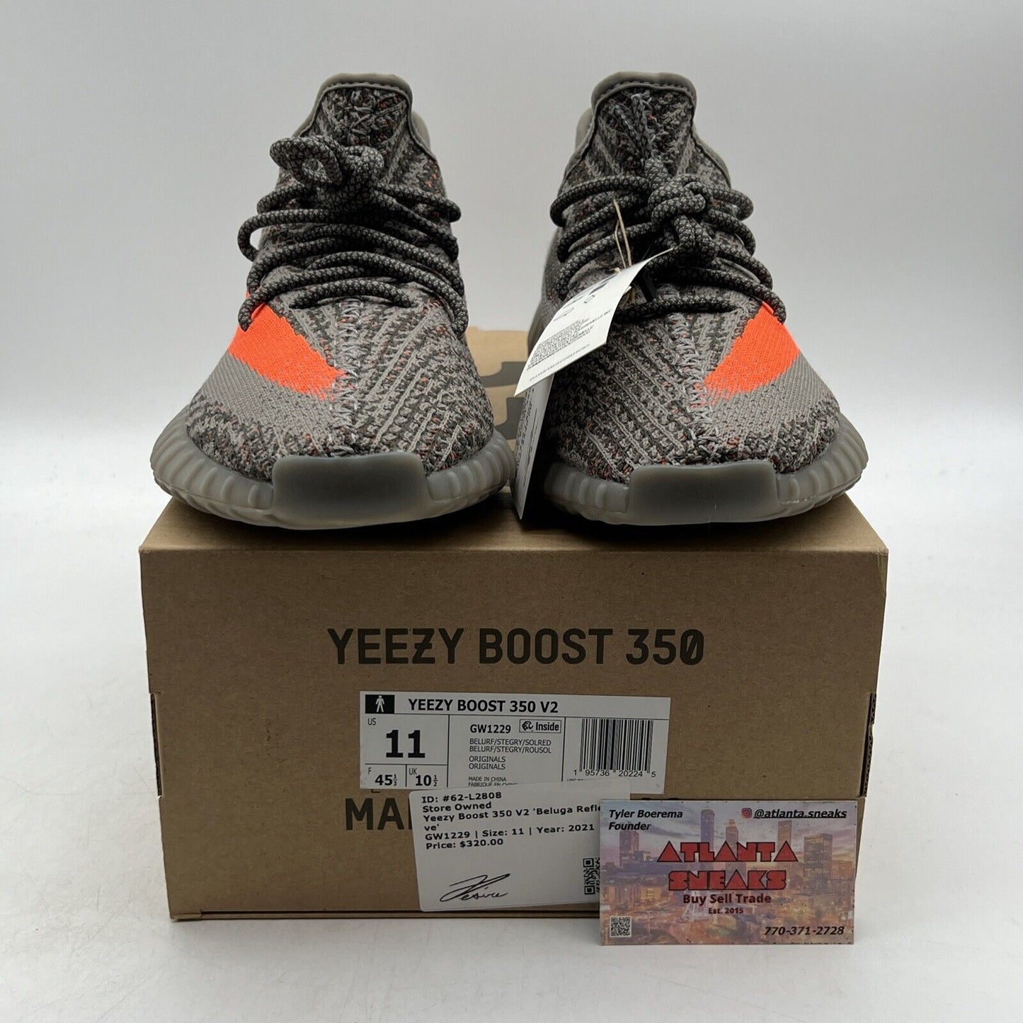 Size 11 - adidas Yeezy Boost 350 V2 Low Beluga Reflective (GW1229)