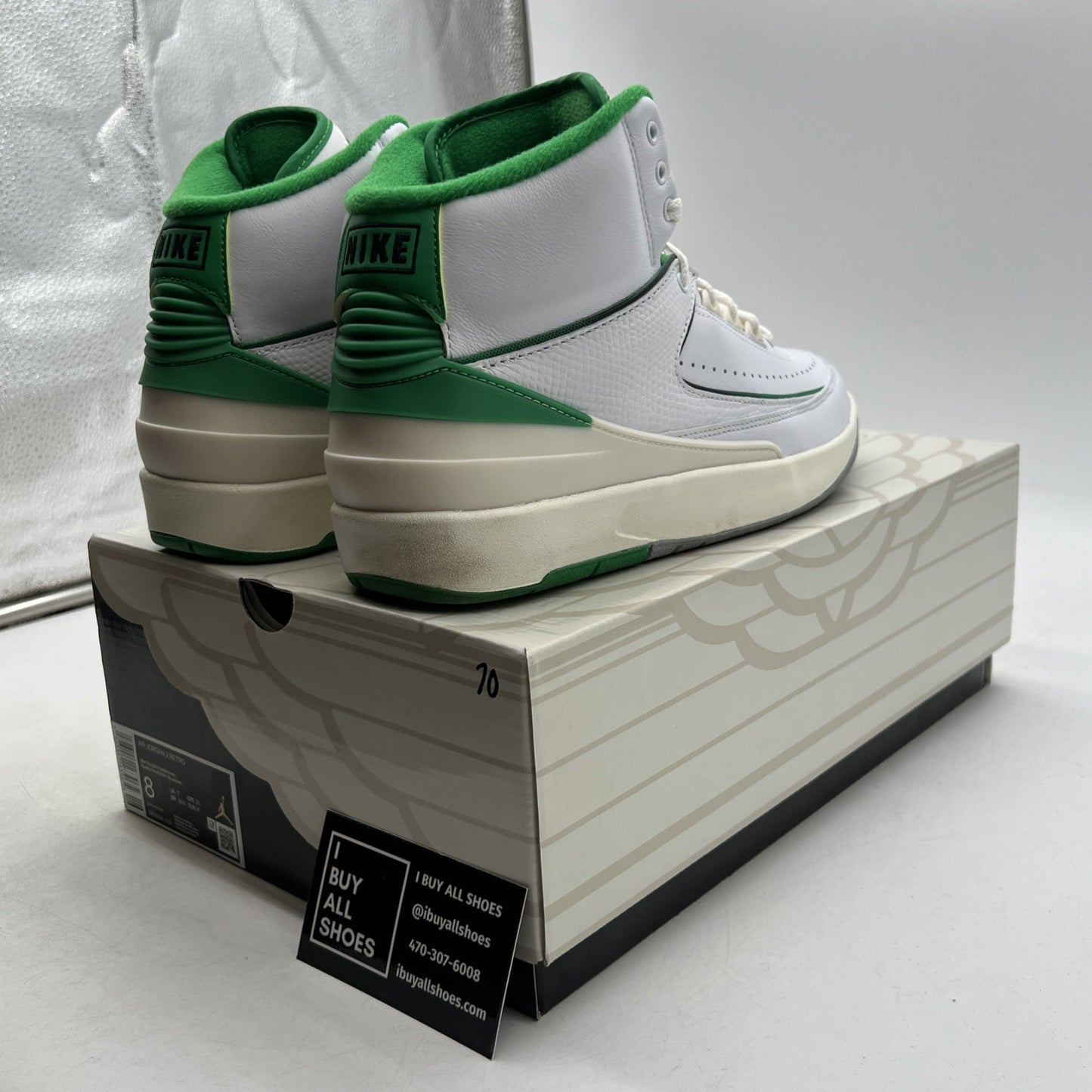 Size 8 - Air Jordan 2 Retro Lucky Green (DR8884-103)
