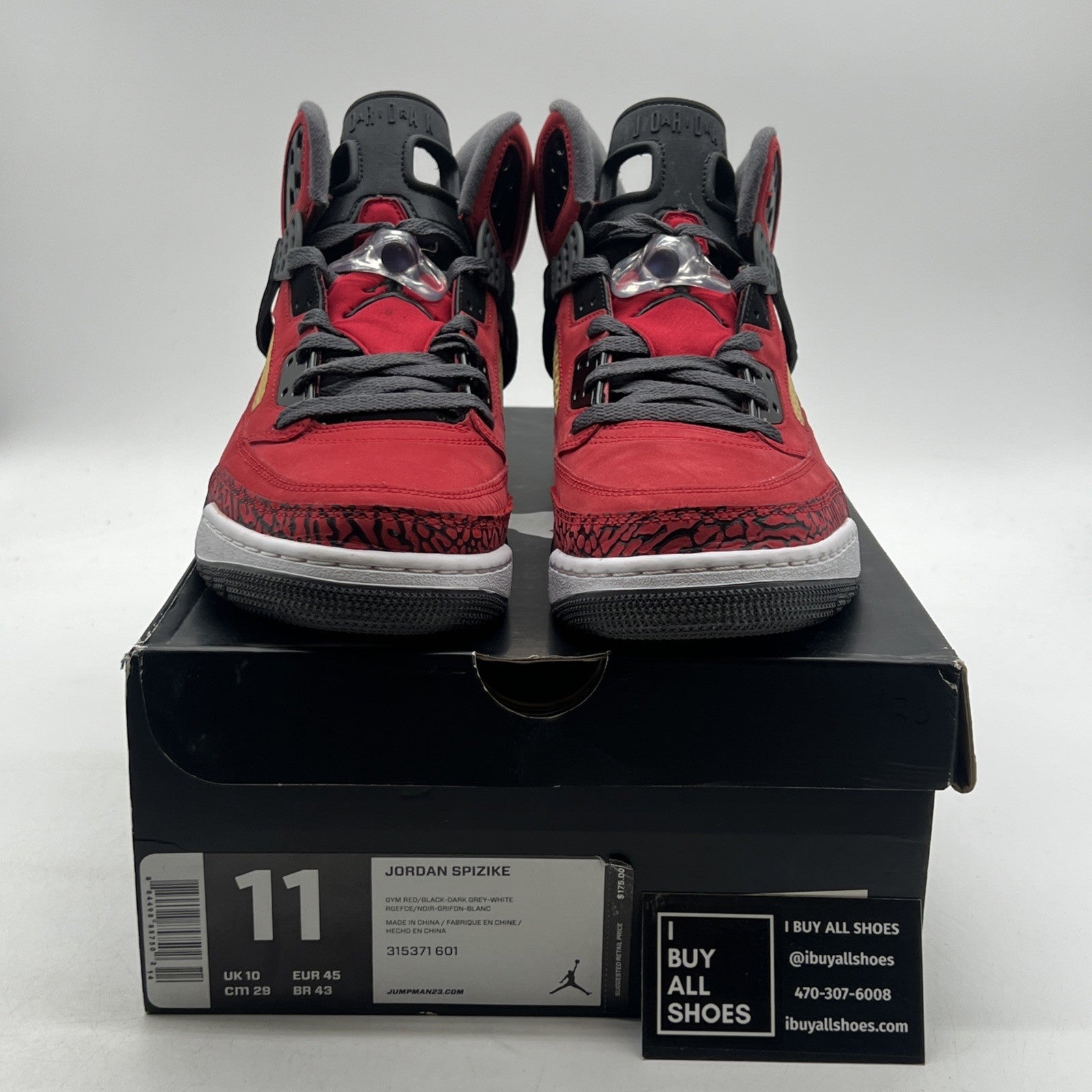 Size 11 - Jordan Spizike Toro Bravo (315371-601)