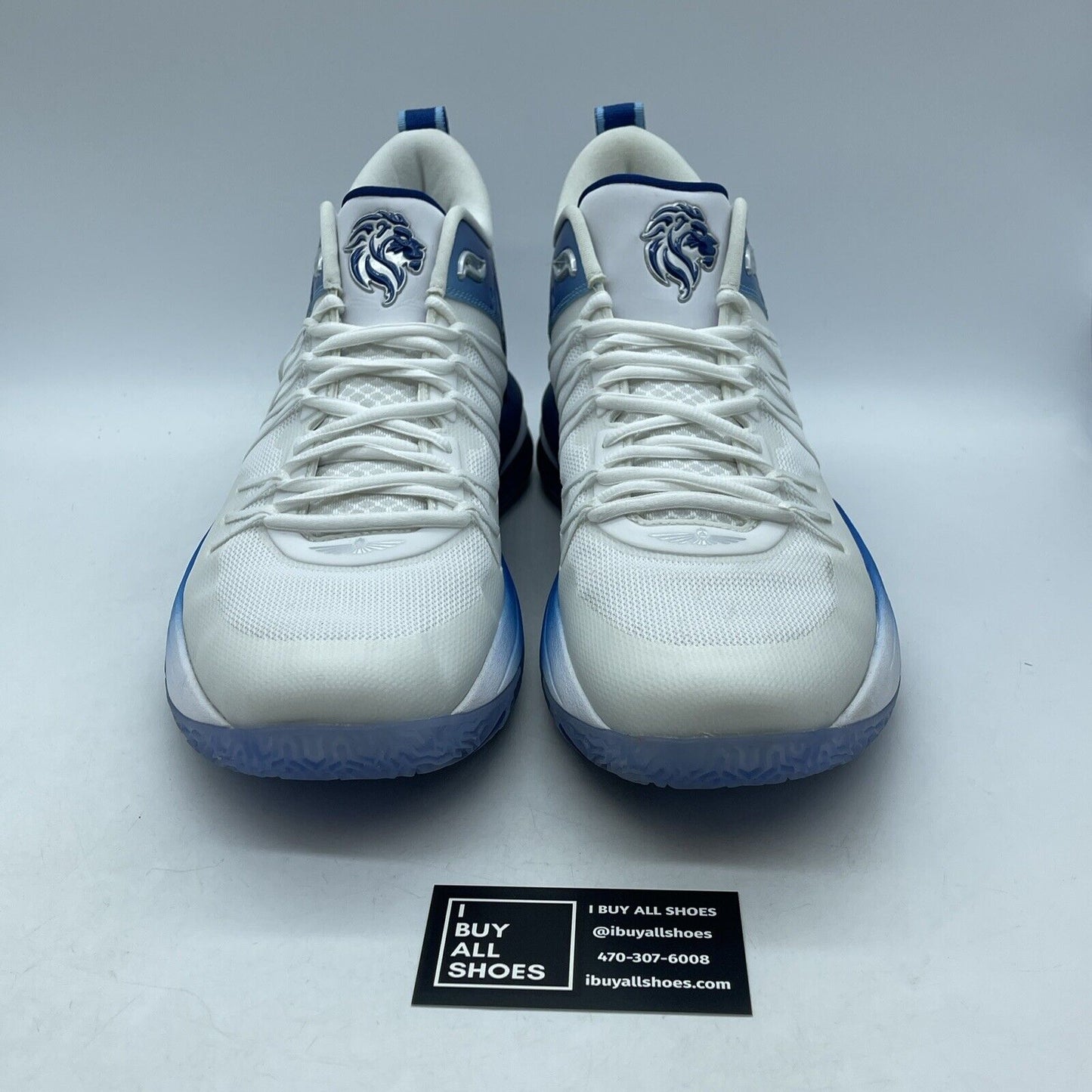 Size 13 - Unitus Judah 1 basketball shoes Blue White Suede Leather (JUB001-141)