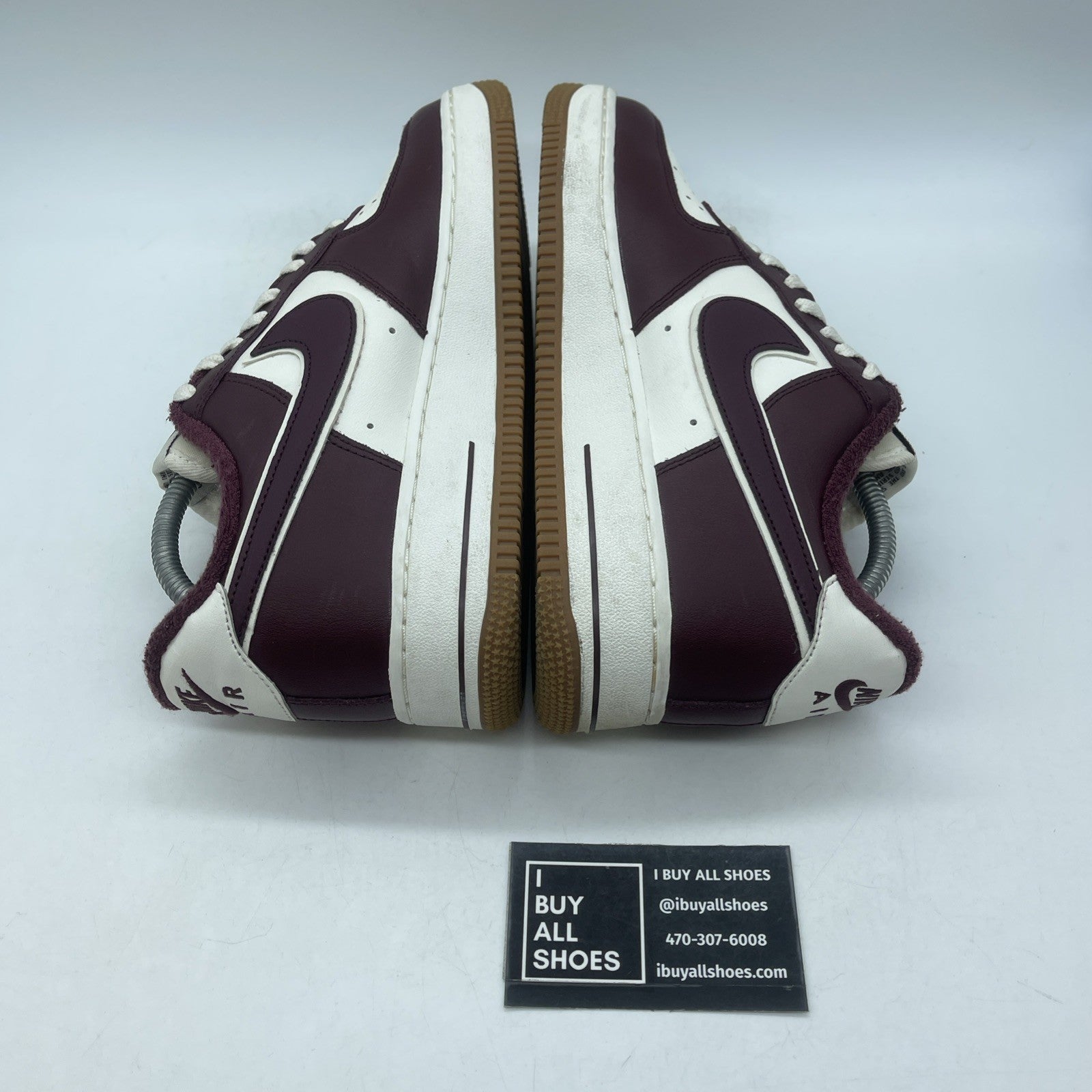 Size 8 - Nike Air Force 1 '07 LV8 College Pack - Night Maroon (DQ7659-102)