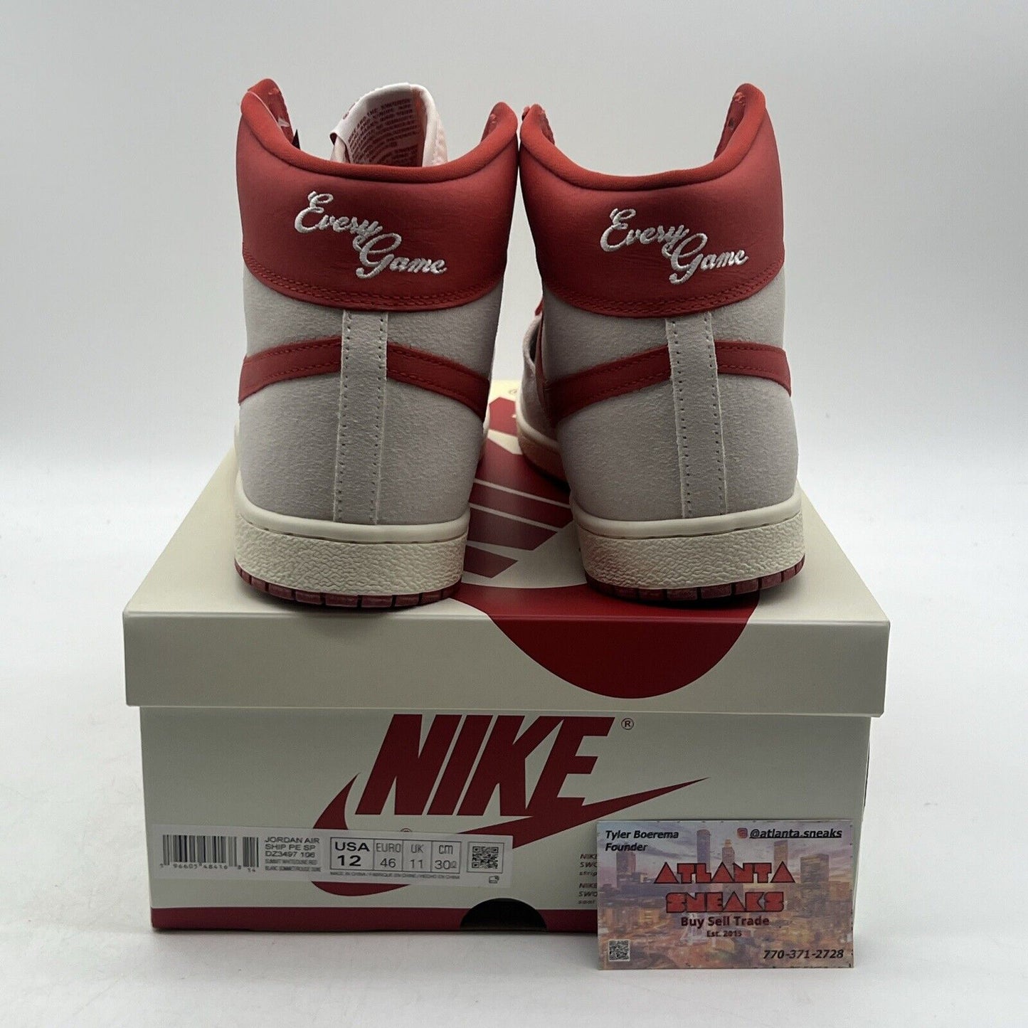 Size 12 - Jordan Air Ship PE SP Every Game - Dune Red (DZ3397-106)