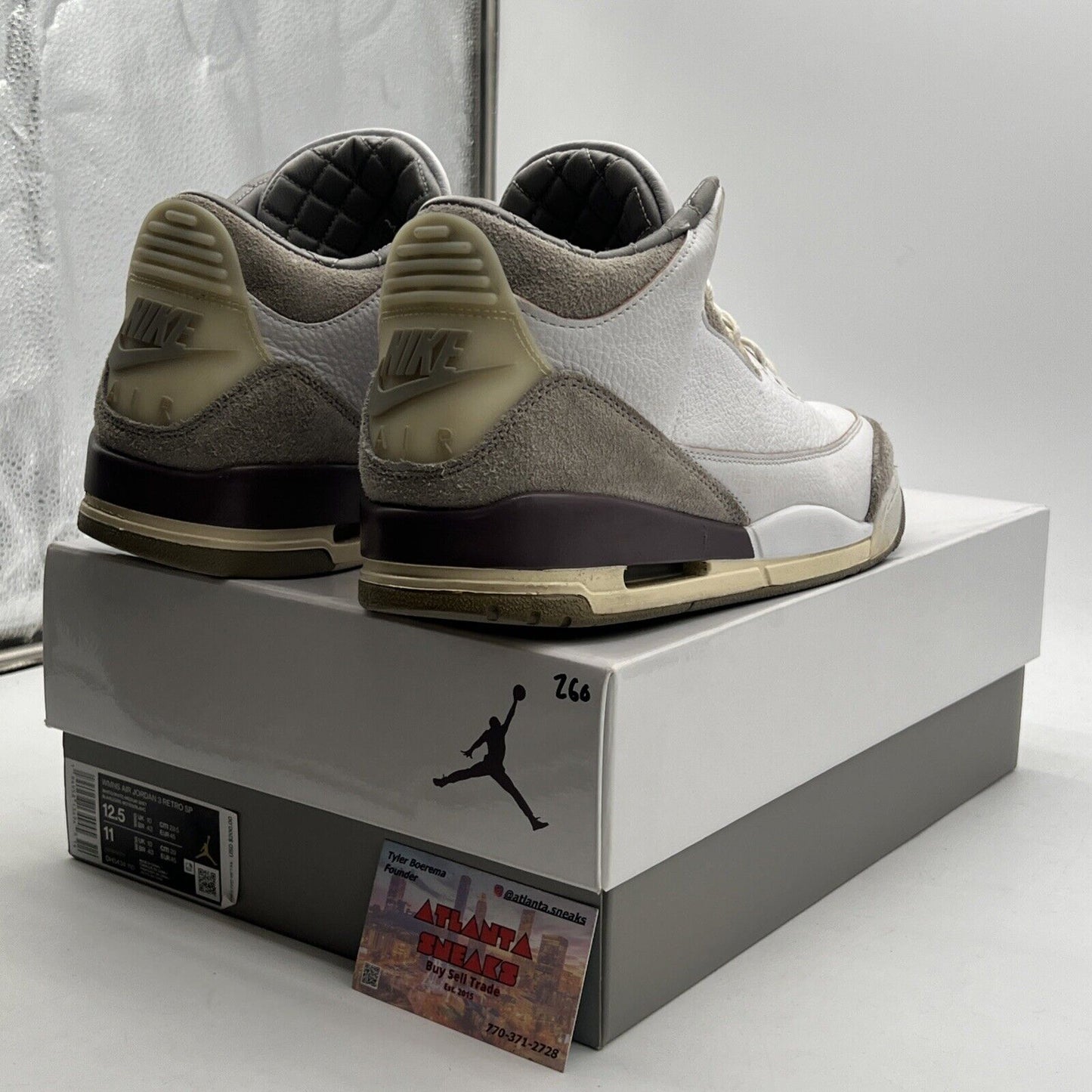 Size 12.5 - Air Jordan 3 Retro SP x A Ma Maniere Low Raised By Women W