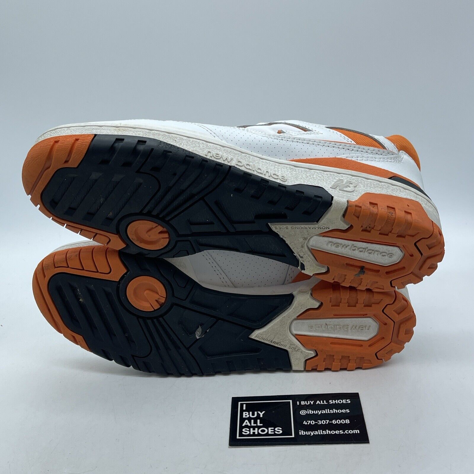 Size 8 - New Balance 550 Varsity Orange White Black Leather (BB550HG1)