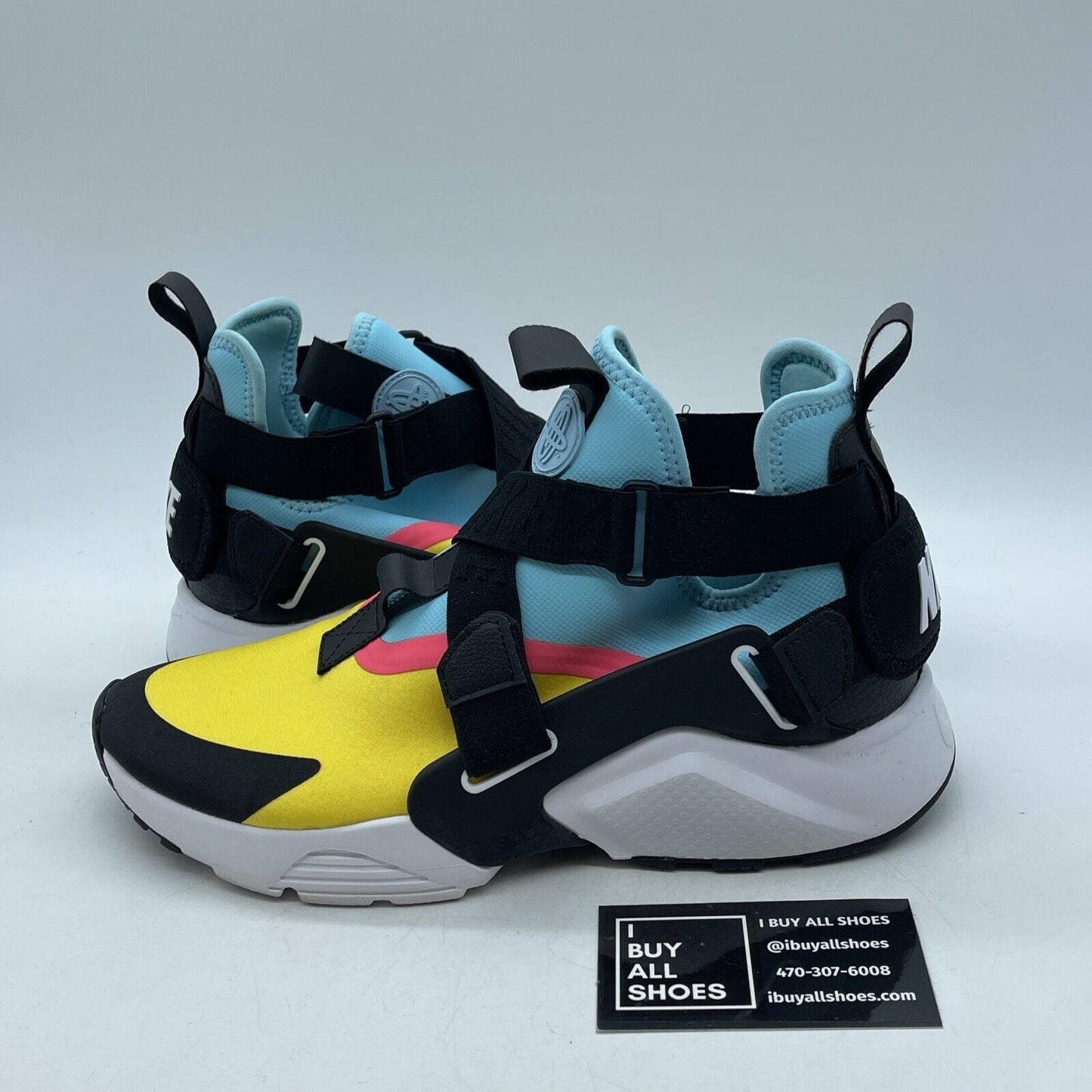 Size 7Y (GS) - Nike Air Huarache City Mid Pink Suede Leather (AJ6662-700)