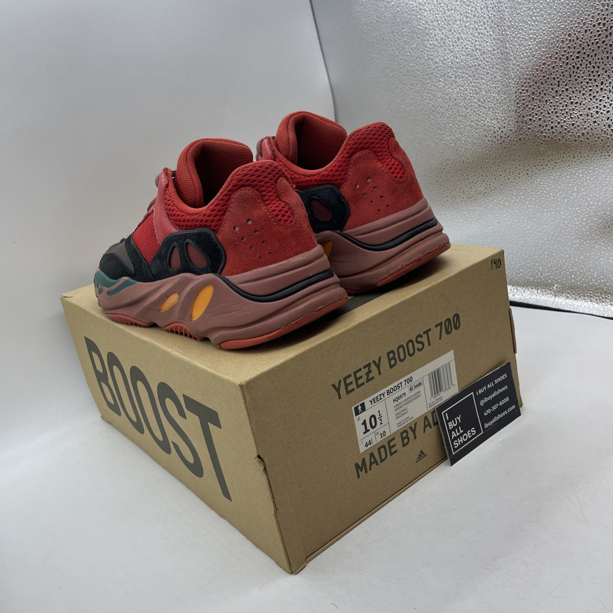 Size 10.5 - Adidas Yeezy Boost 700 Hi-Res Red (HQ6979)