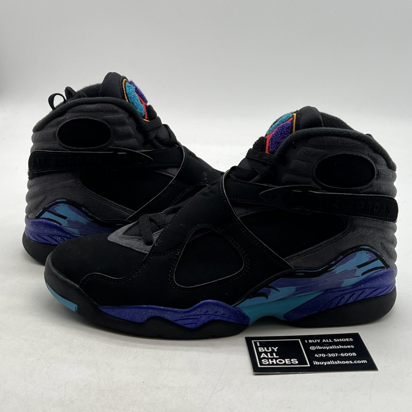 Size 9 - Air Jordan 8 Retro Aqua 2015 (305381-025)