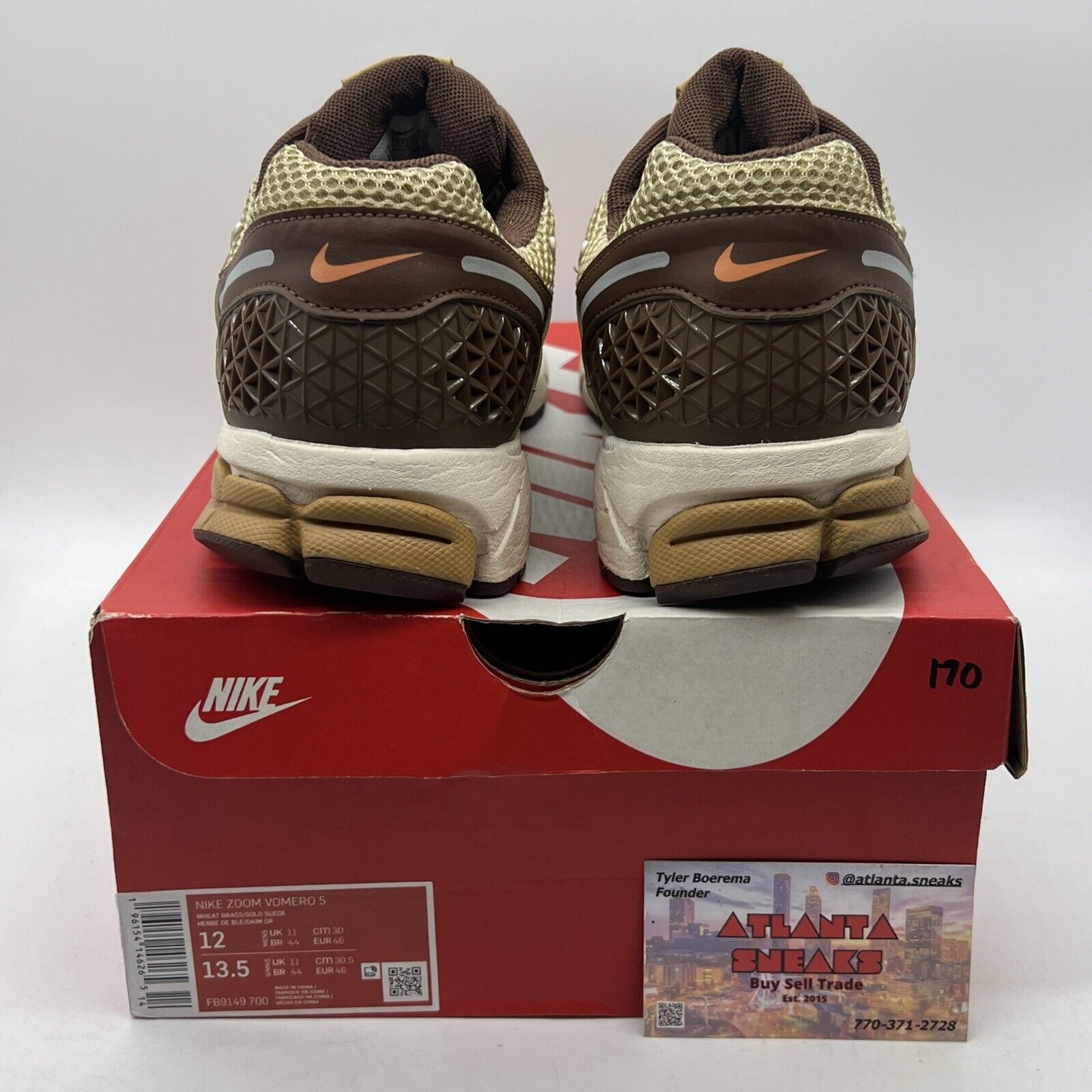 Size 12 - Nike Air Zoom Vomero 5 Wheat Grass Brown (FB9149-700)