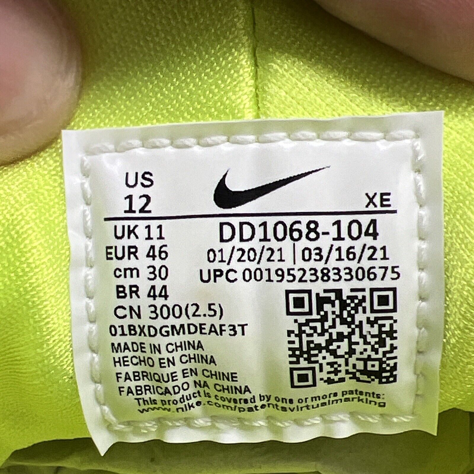 Size 12 - Nike Air Huarache Magenta White Neon Yellow Black Purple (DD1068-104)