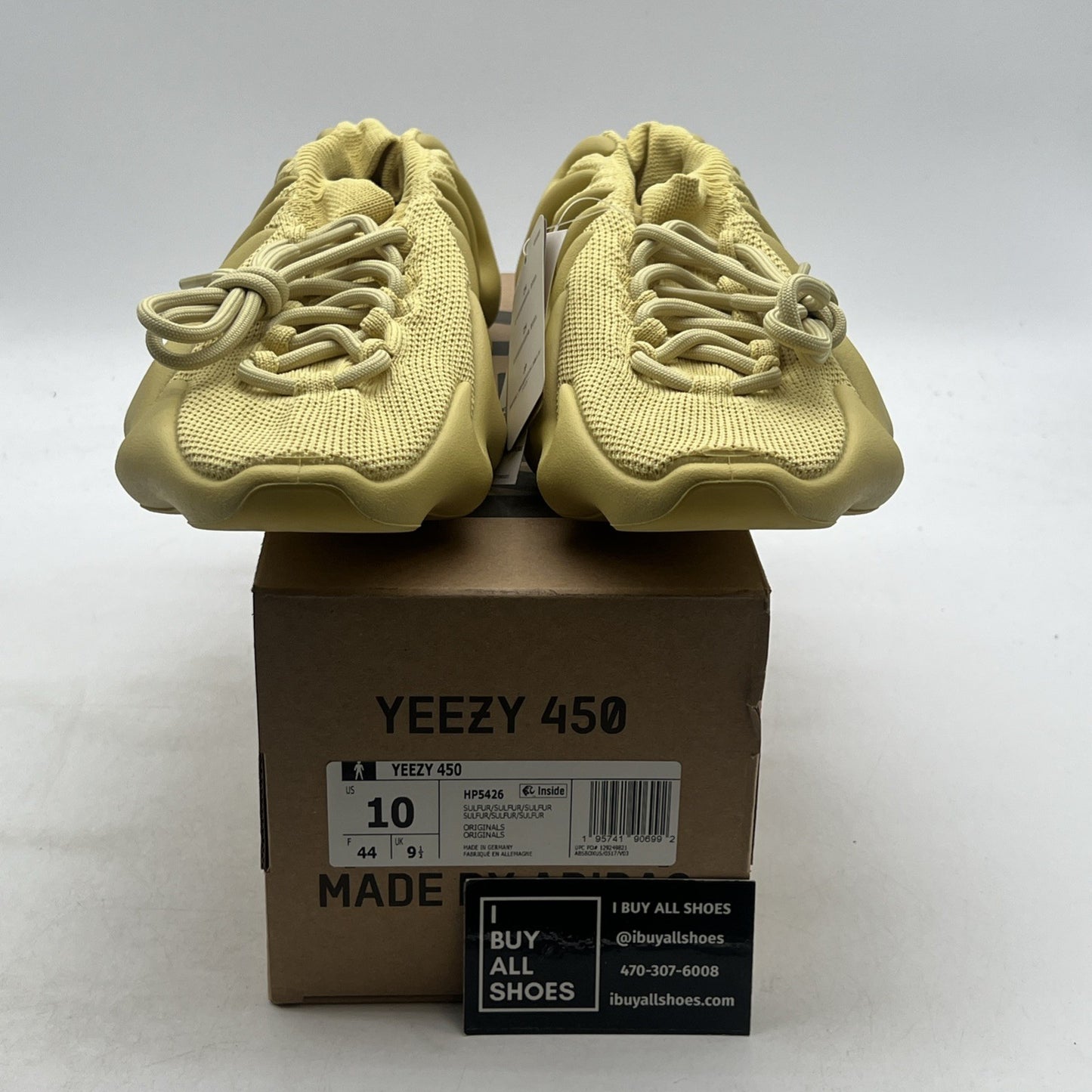 Size 10 - adidas Yeezy 450 Sulfur (HP5426)