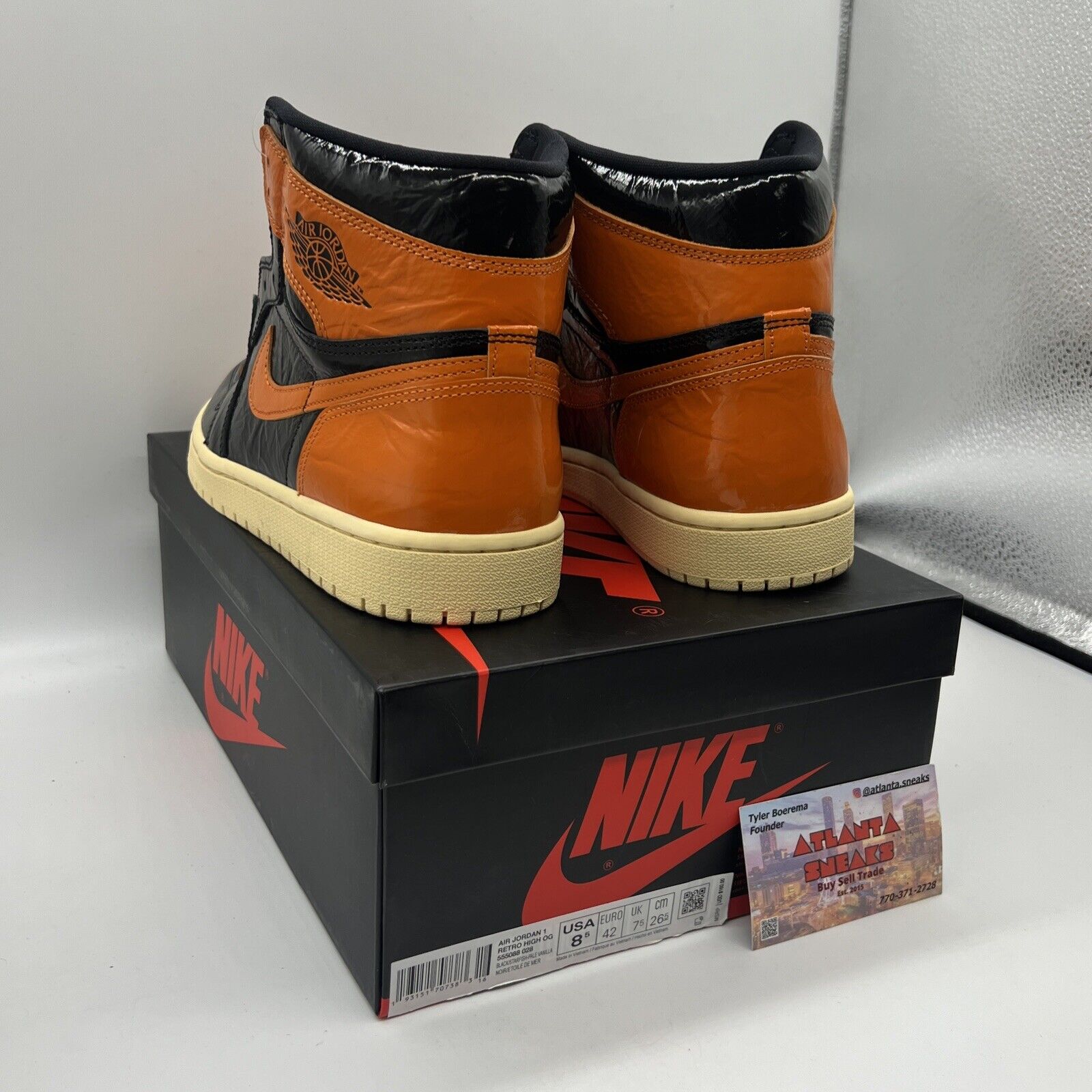 Size 8.5 - Jordan 1 Retro OG High Shattered Backboard 3.0 Brand New Og All DS