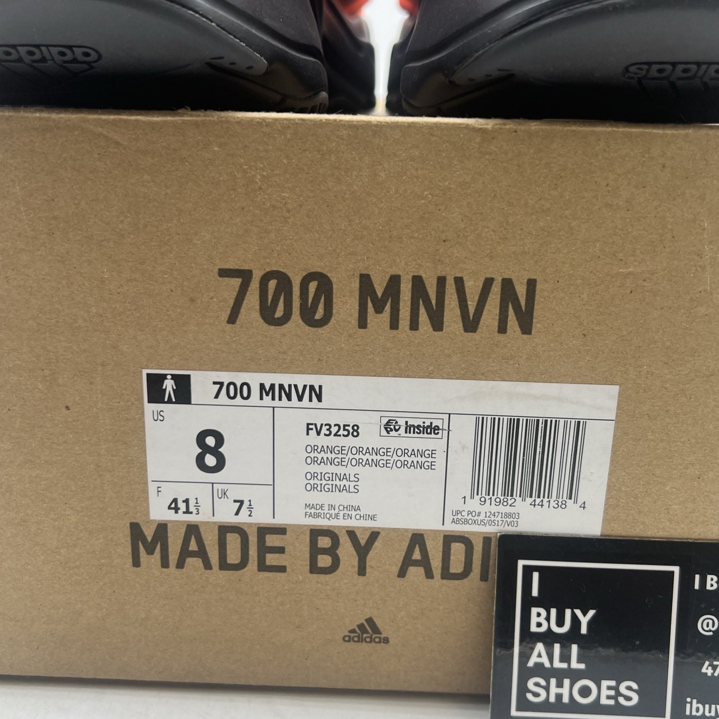 Size 8 - adidas Yeezy Boost 700 MNVN Orange (FV3258)