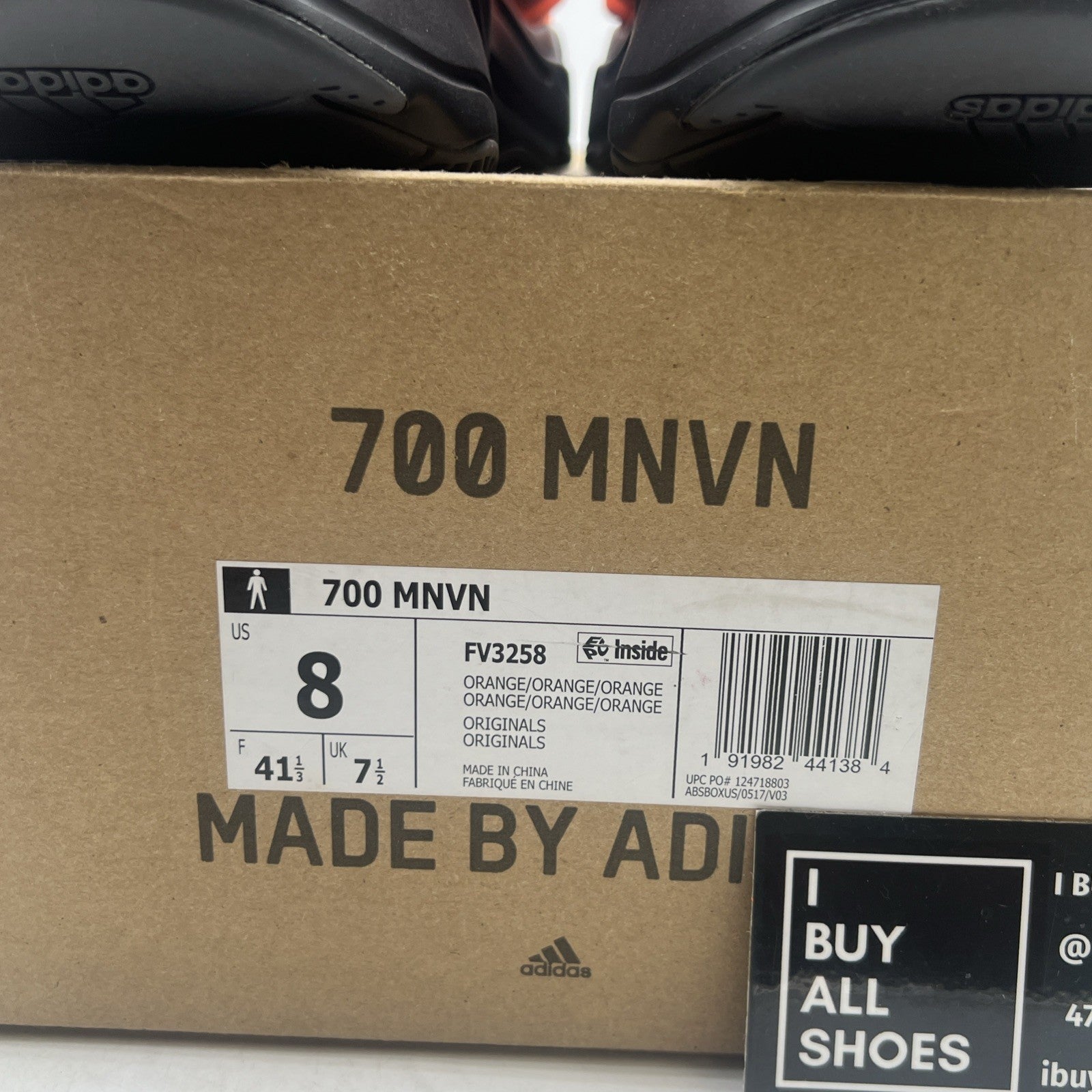 Size 8 - adidas Yeezy Boost 700 MNVN Orange (FV3258)