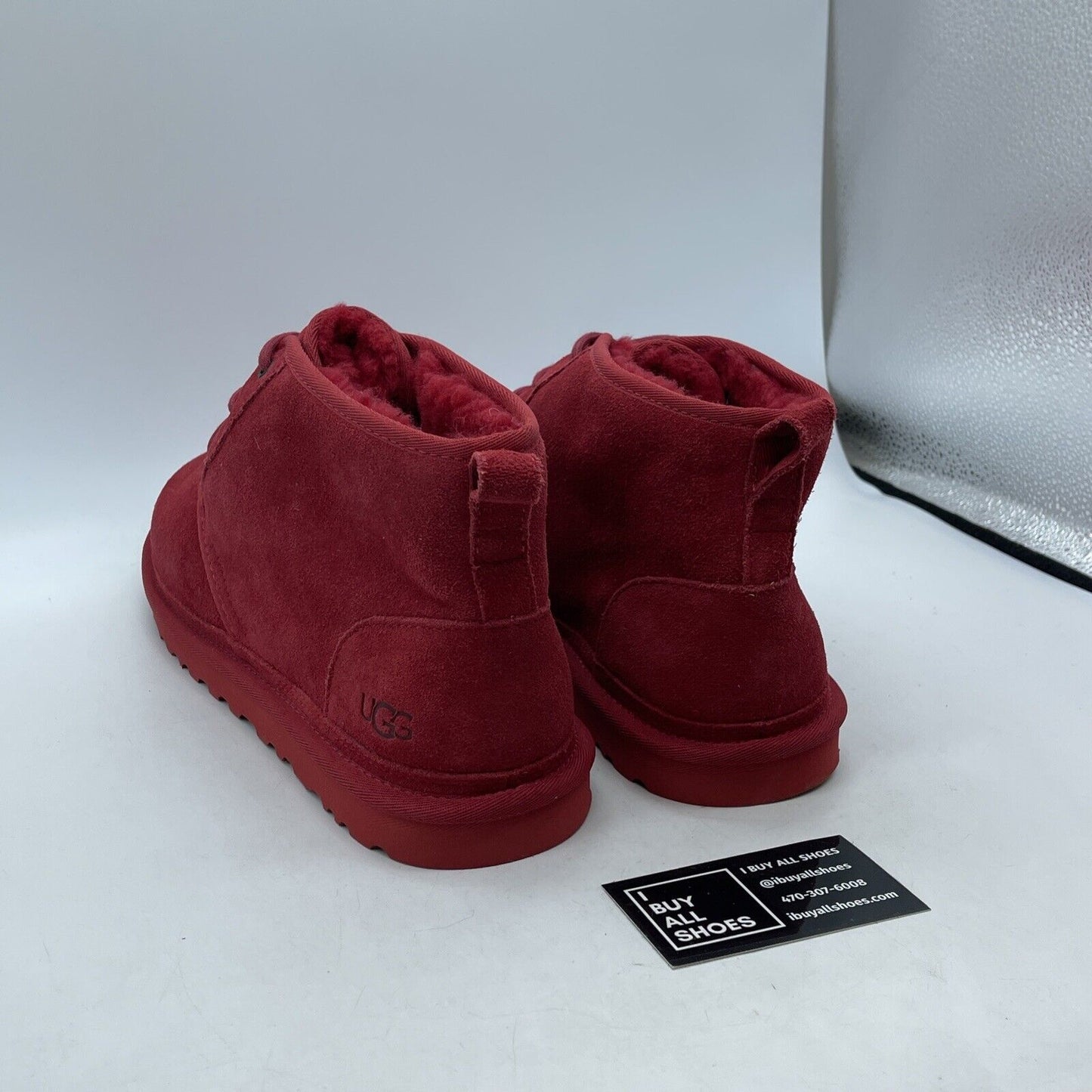 Size 13 - UGG Chukka Boots Red Neumel Suede Sheepskin