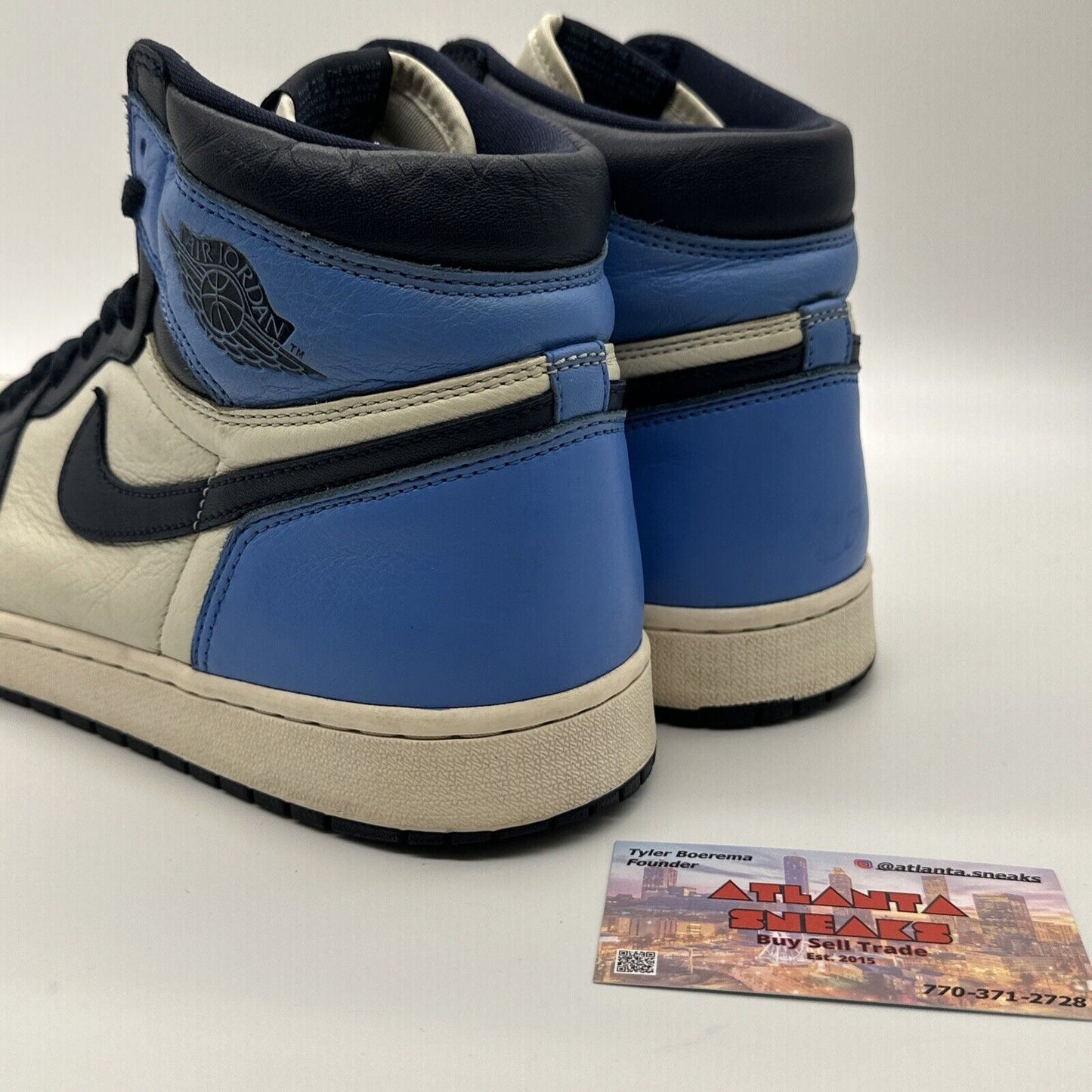 Size 12 - Jordan 1 Retro OG High Obsidian UNC 2019