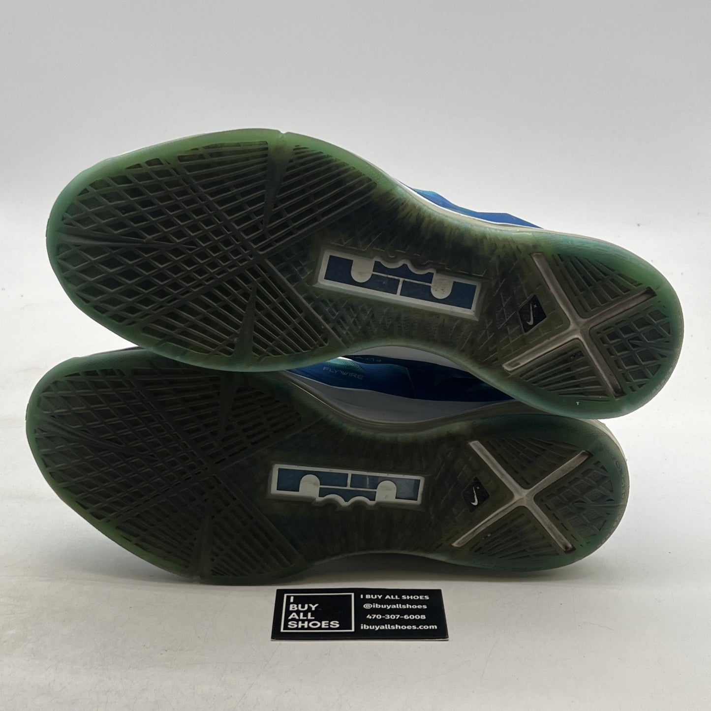 Size 13 - Nike LeBron 10+ Sport Pack Blue Diamond (542244-400)