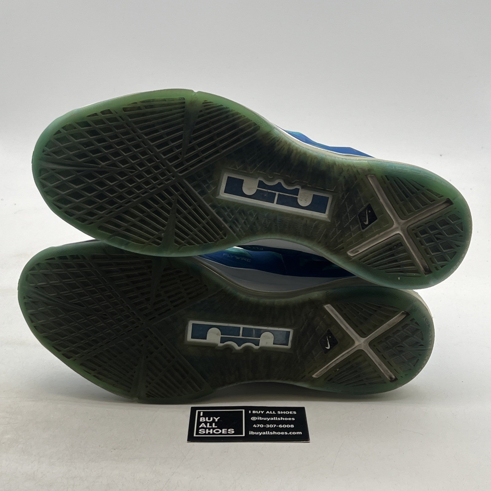 Size 13 - Nike LeBron 10+ Sport Pack Blue Diamond (542244-400)