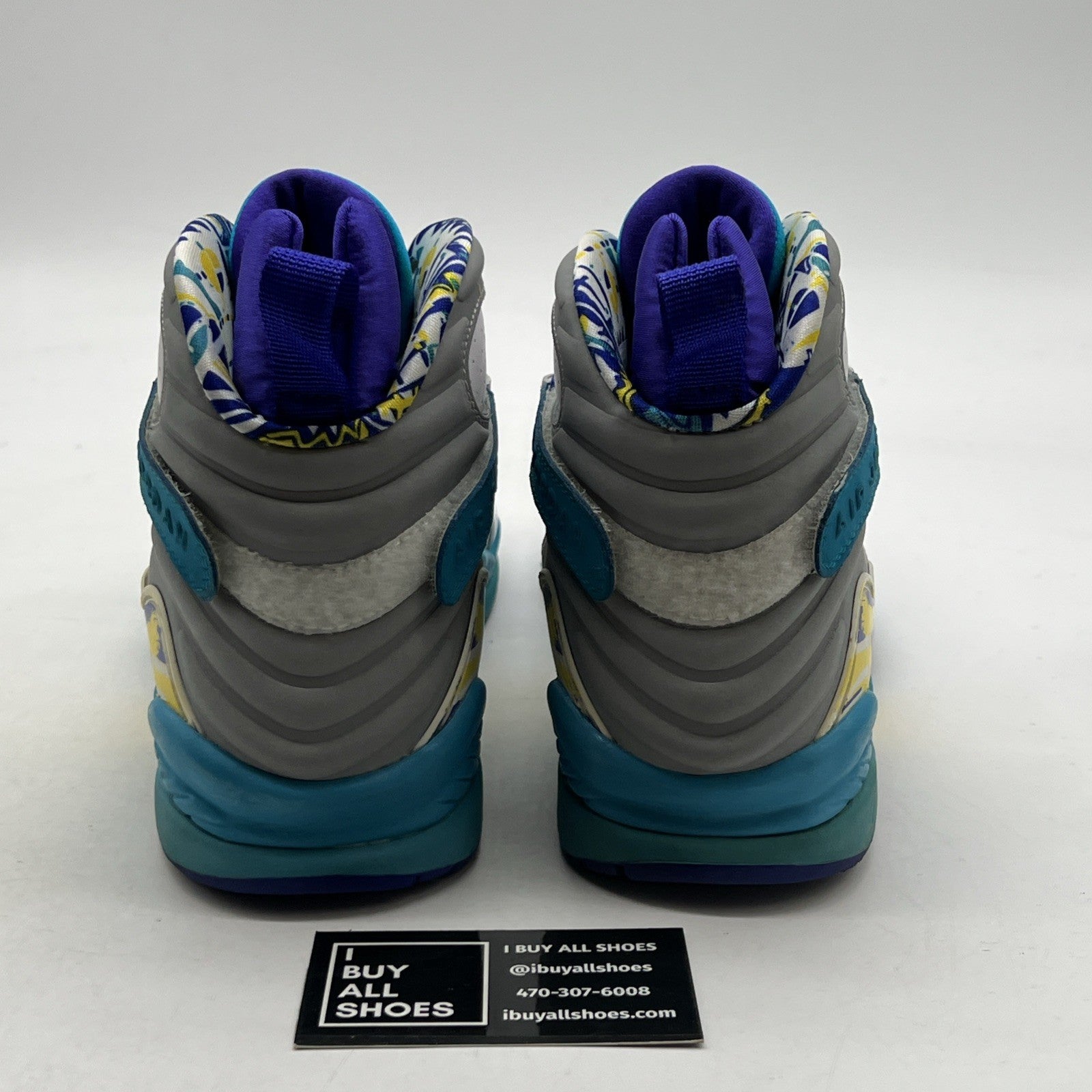 Size 11 - Air Jordan 8 Retro White Aqua W (316836-161)
