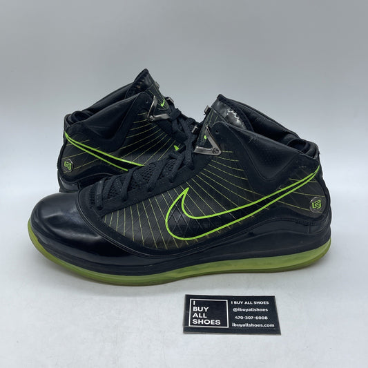 Size 14 - Nike Air Lebron 7 VII Dunkman Black Neon Green Zoom James (275664-006)