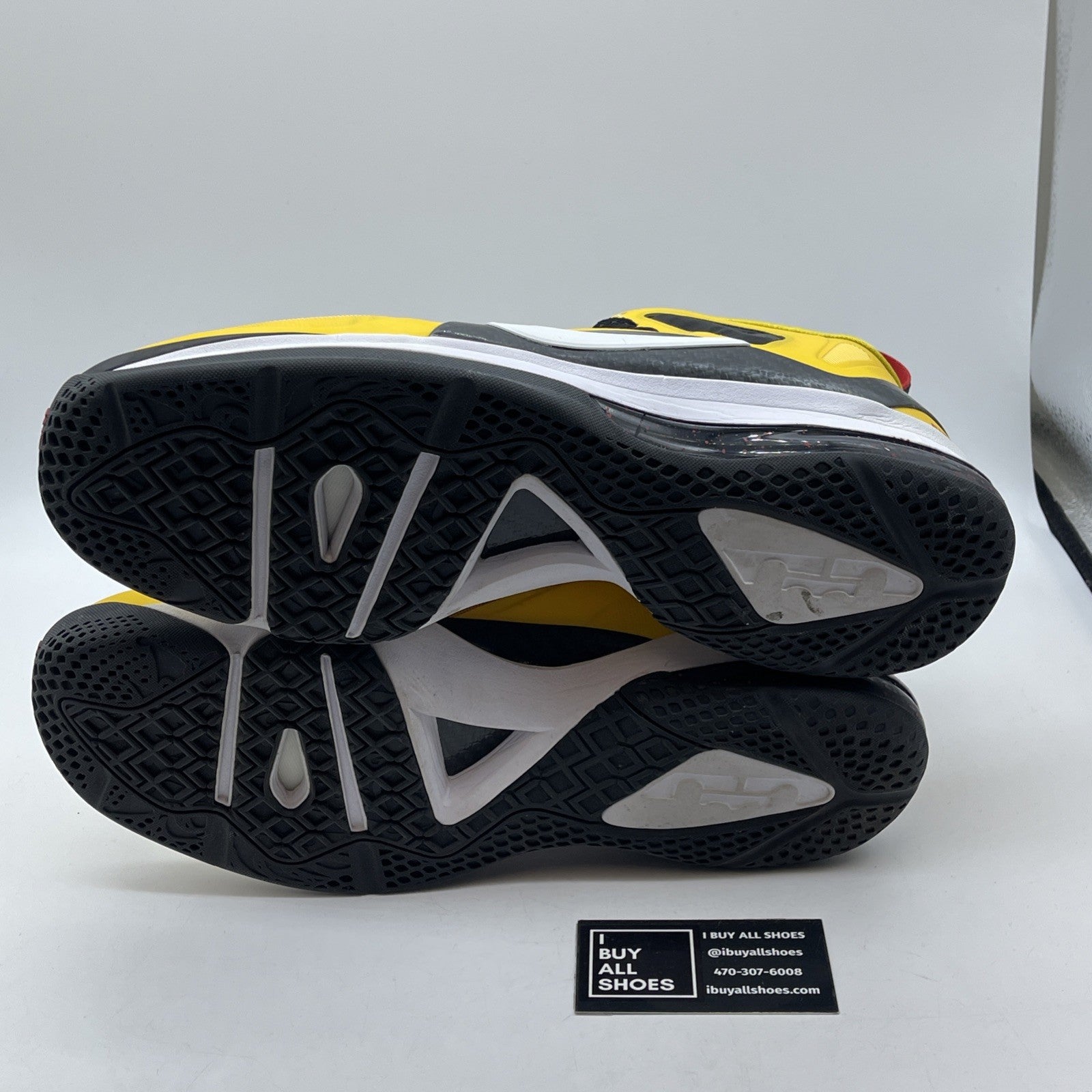 Size 13 - Nike LeBron 9 P.S. Elite Taxi Yellow Black Leather (516958-700)
