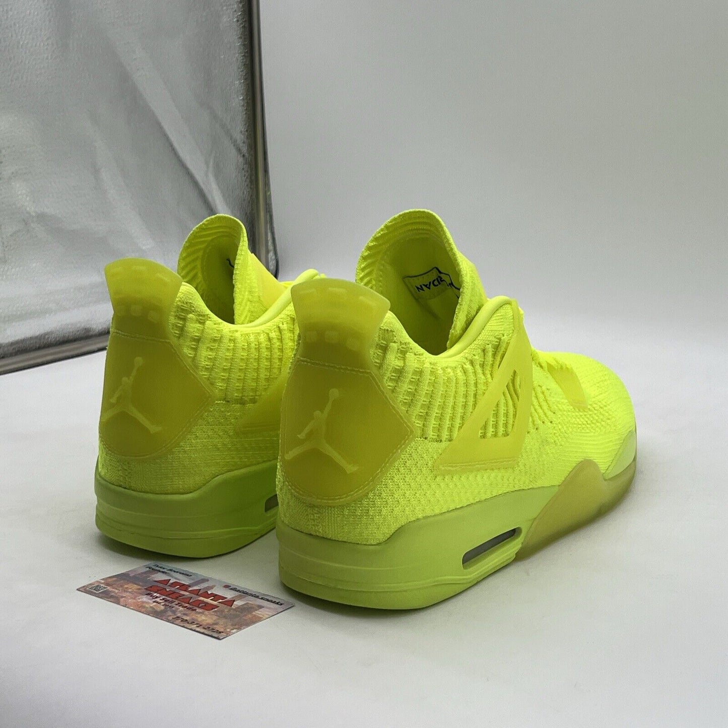 Size 12 - Air Jordan 4 Retro Flyknit Volt (AQ3559-700)