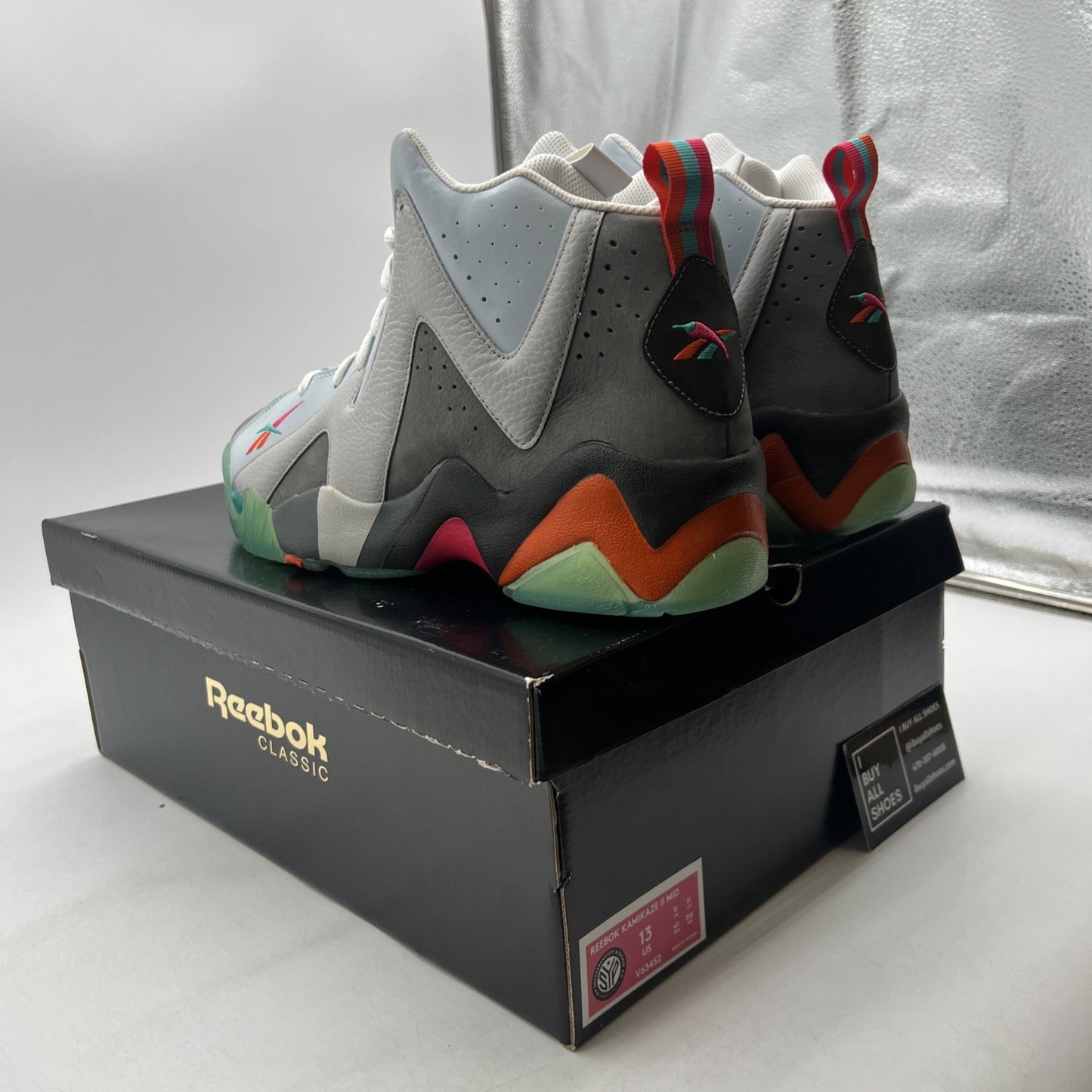 Size 13 -Reebok Sneakersnstuff x Packer Shoes x Kamikaze 2 Mid Token 38 (V63452)