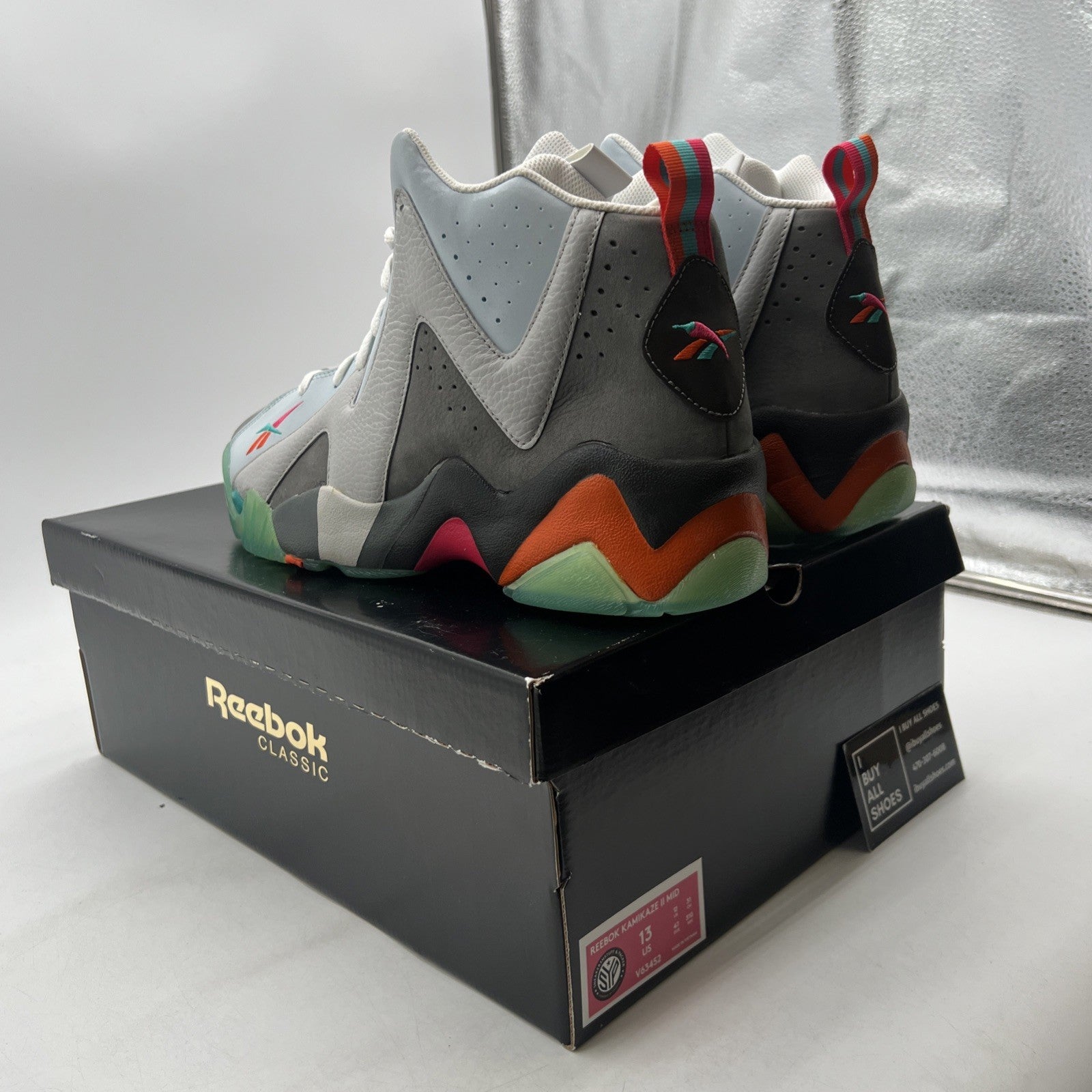 Size 13 -Reebok Sneakersnstuff x Packer Shoes x Kamikaze 2 Mid Token 38 (V63452)